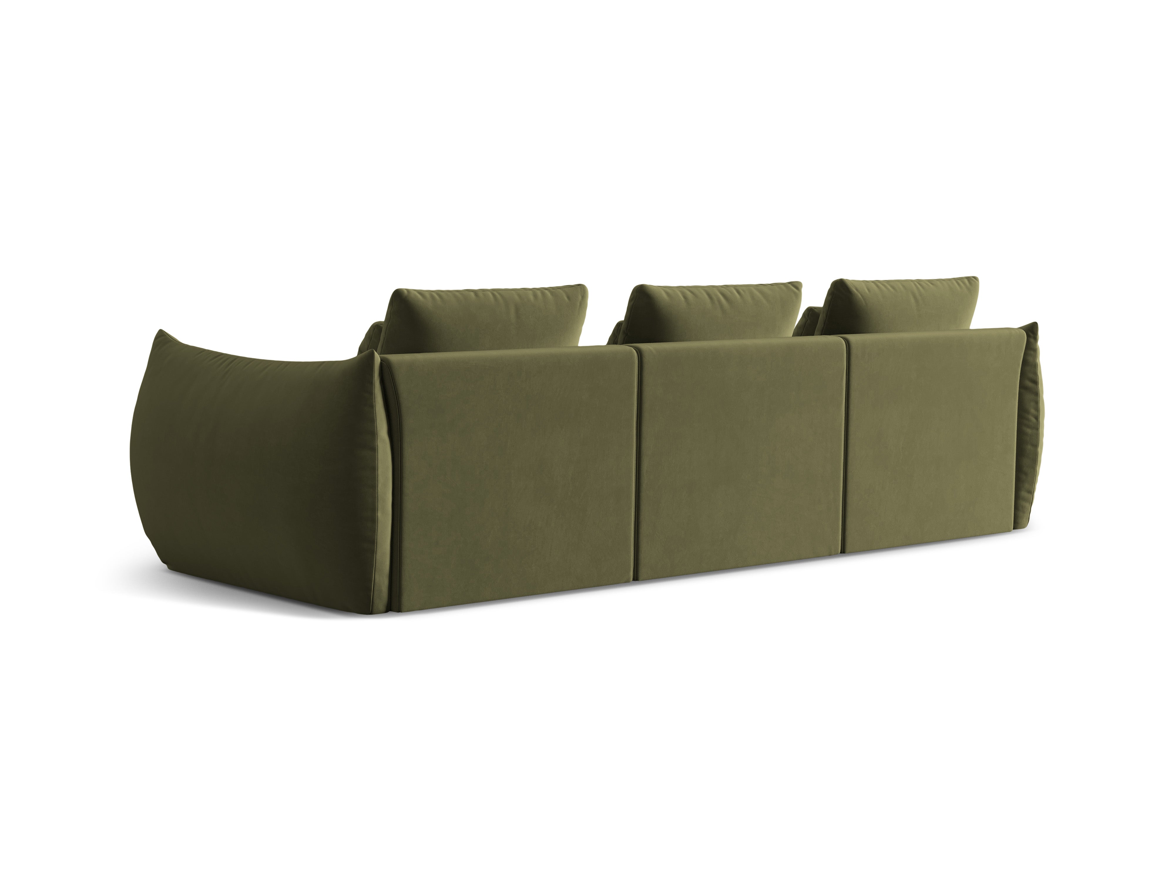 Bloom Sofa, 4 Sitze, 332x106 cm, Material: Samt