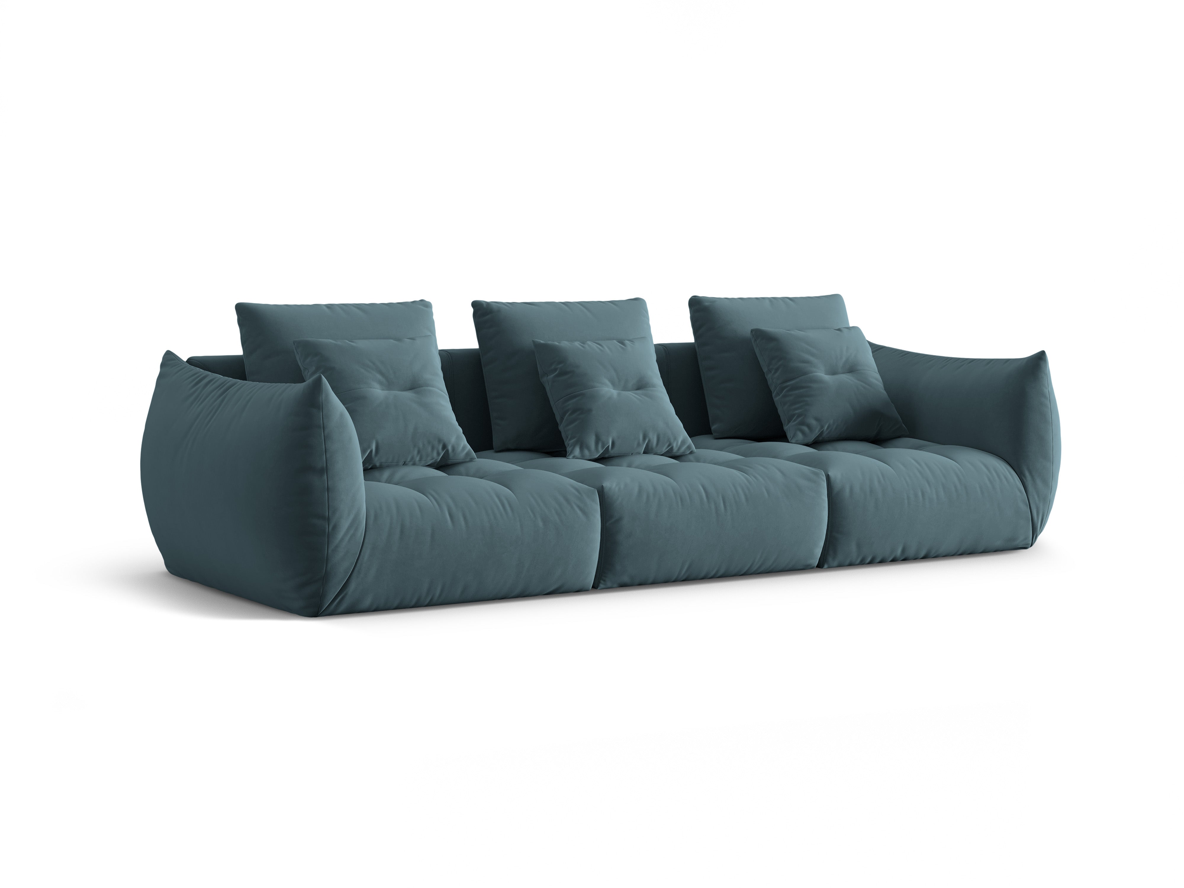 Bloom Sofa, 4 Sitze, 332x106 cm, Material: Samt