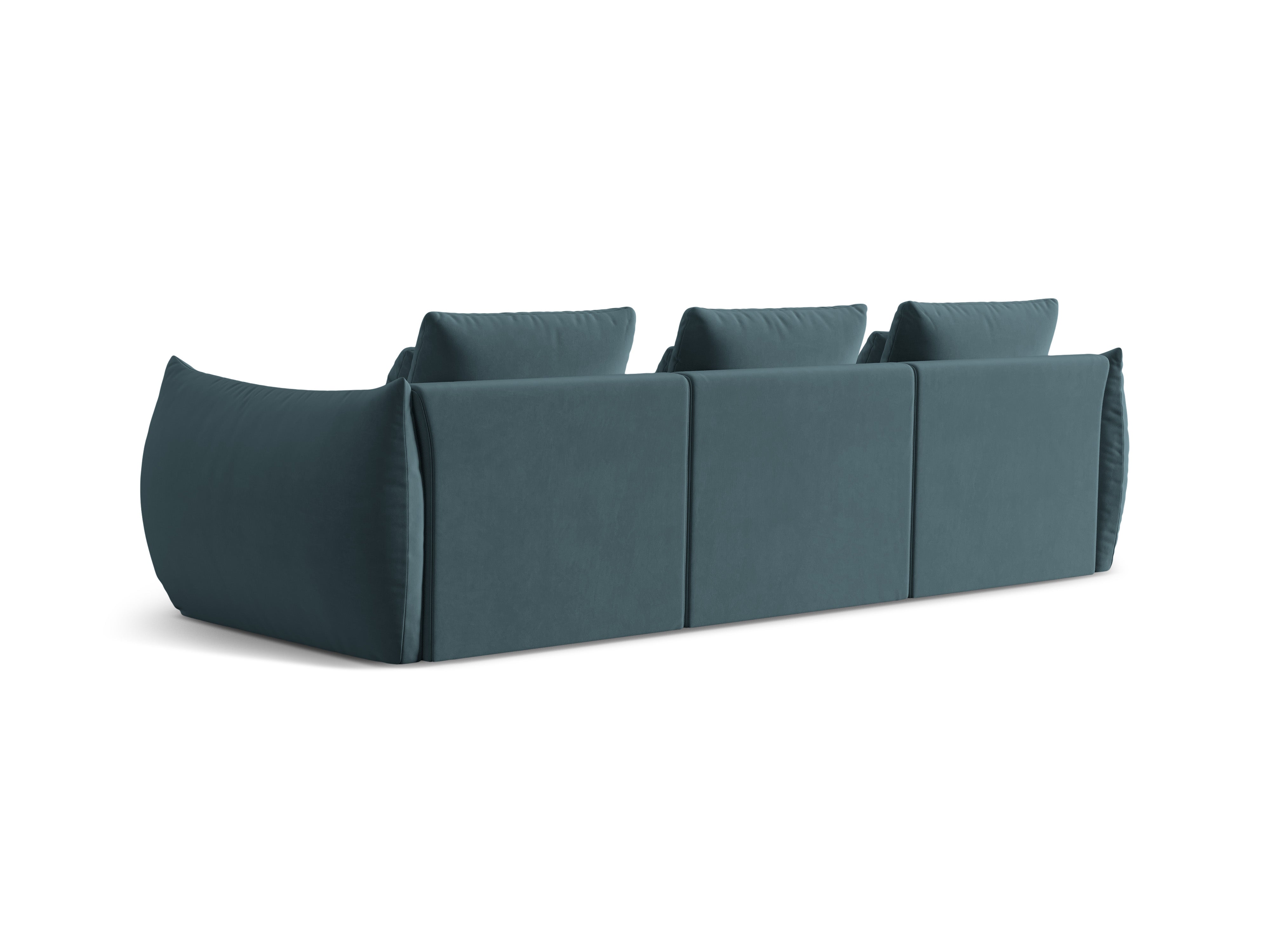 Bloom Sofa, 4 Sitze, 332x106 cm, Material: Samt