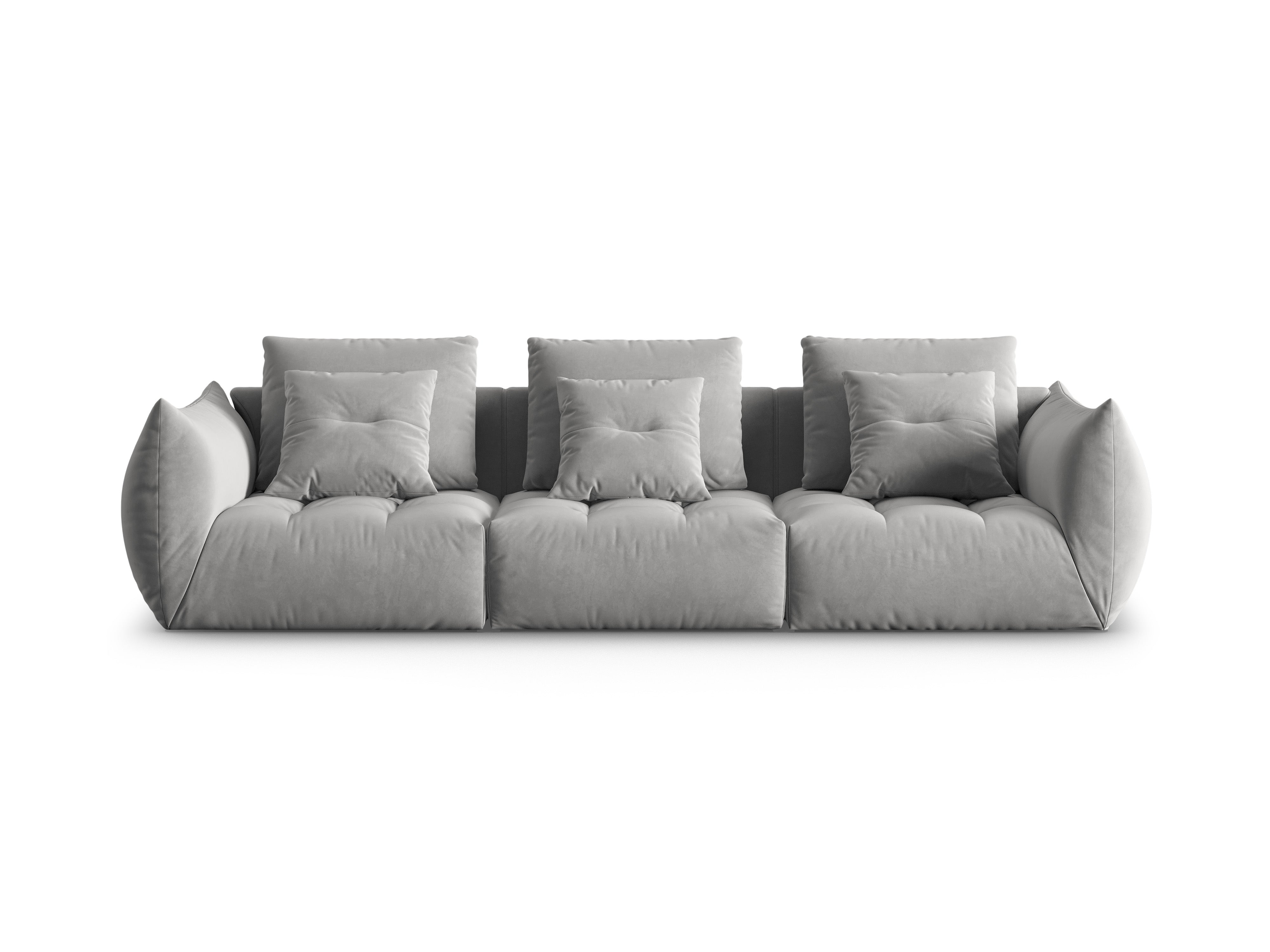 Bloom Sofa, 4 Sitze, 332x106 cm, Material: Samt