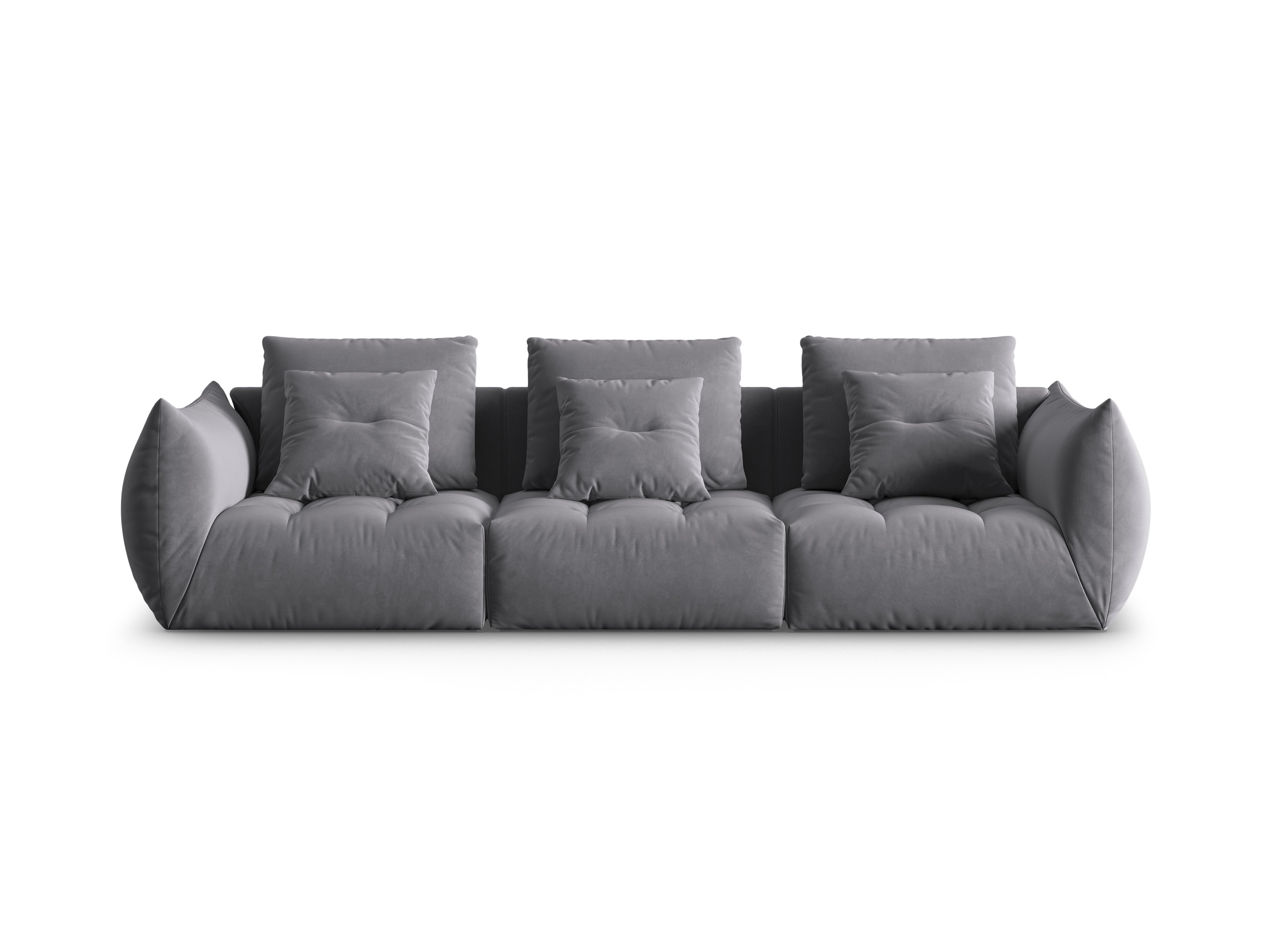 Bloom Sofa, 4 Sitze, 332x106 cm, Material: Samt
