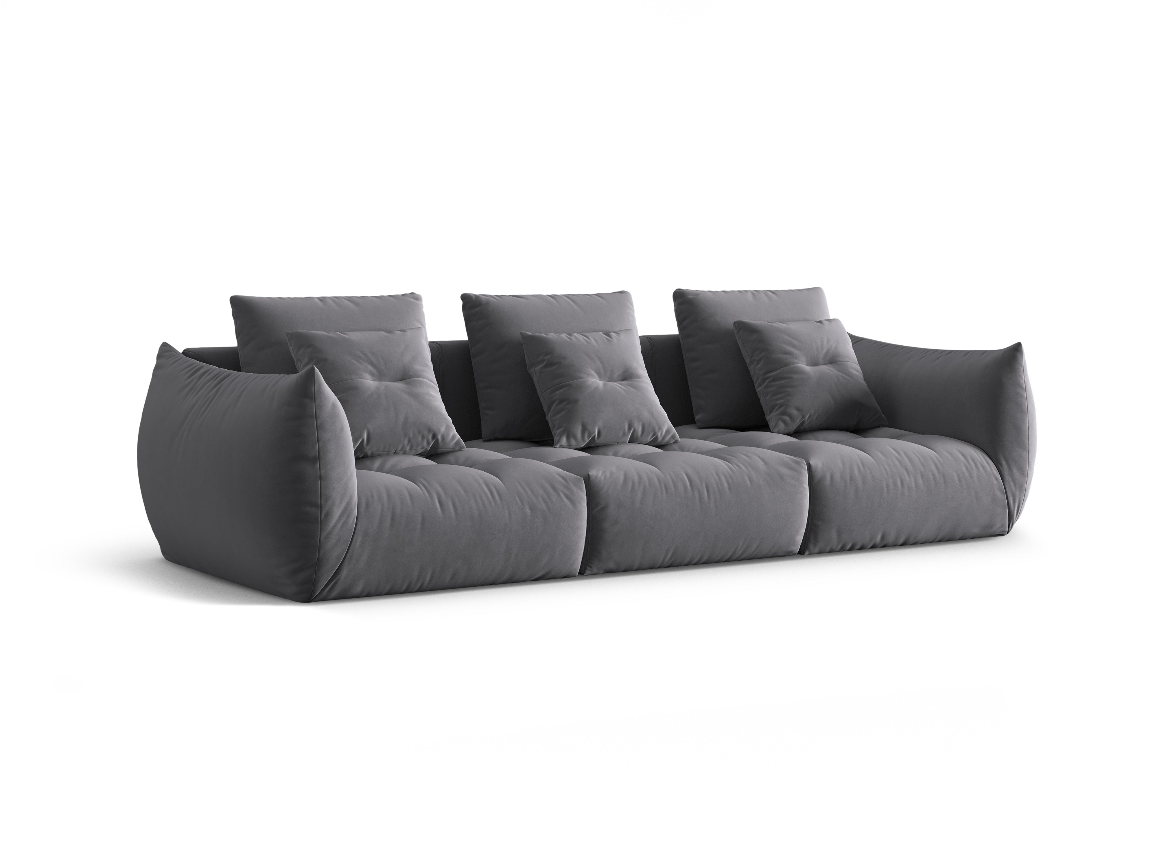 Bloom Sofa, 4 Sitze, 332x106 cm, Material: Samt