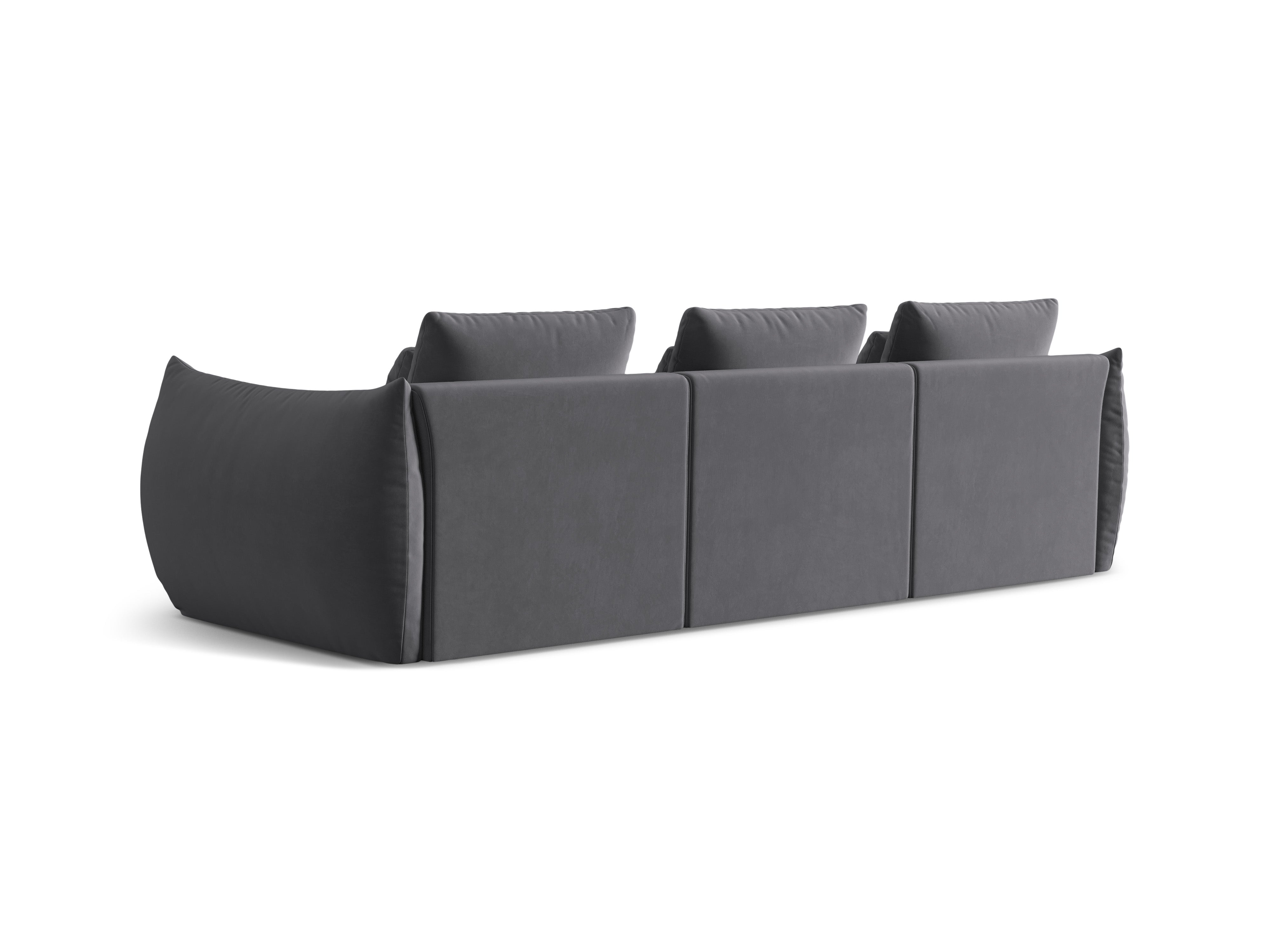 Bloom Sofa, 4 Sitze, 332x106 cm, Material: Samt