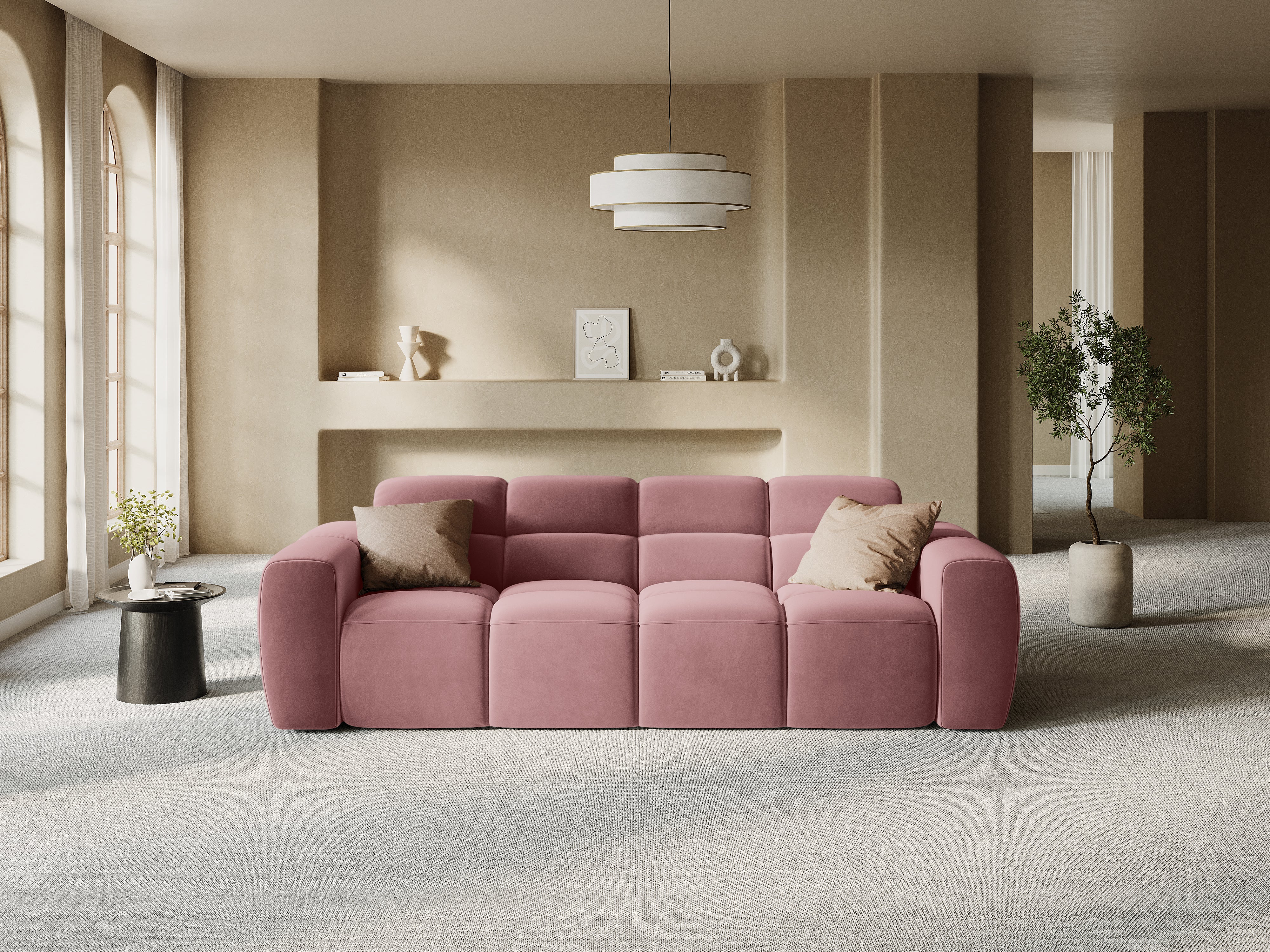 Sofa Lisa 256x101cm, Material: Samt