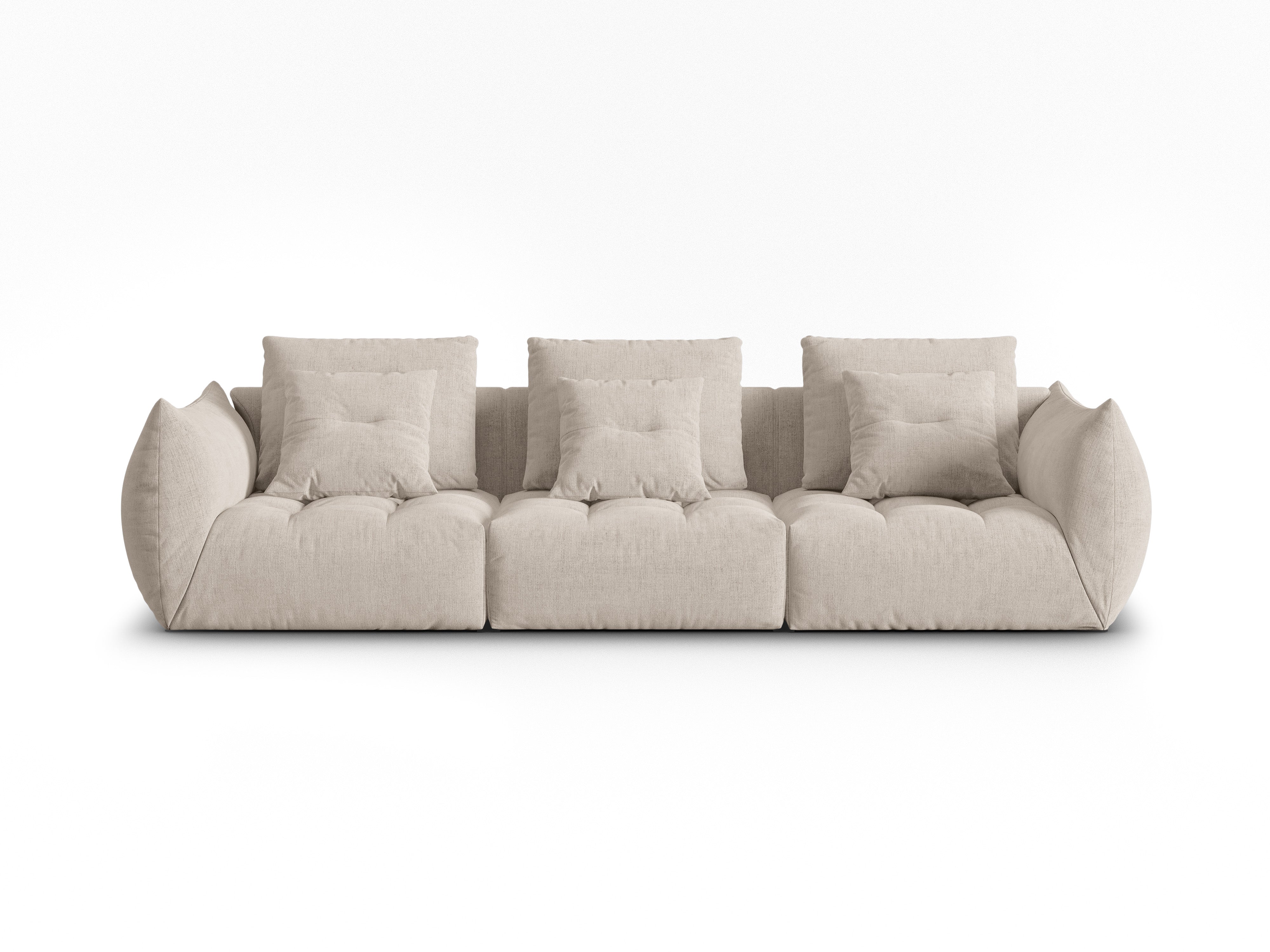Bloom Sofa, 4 Sitze, 332x106 cm, Material: Strukturstoff 