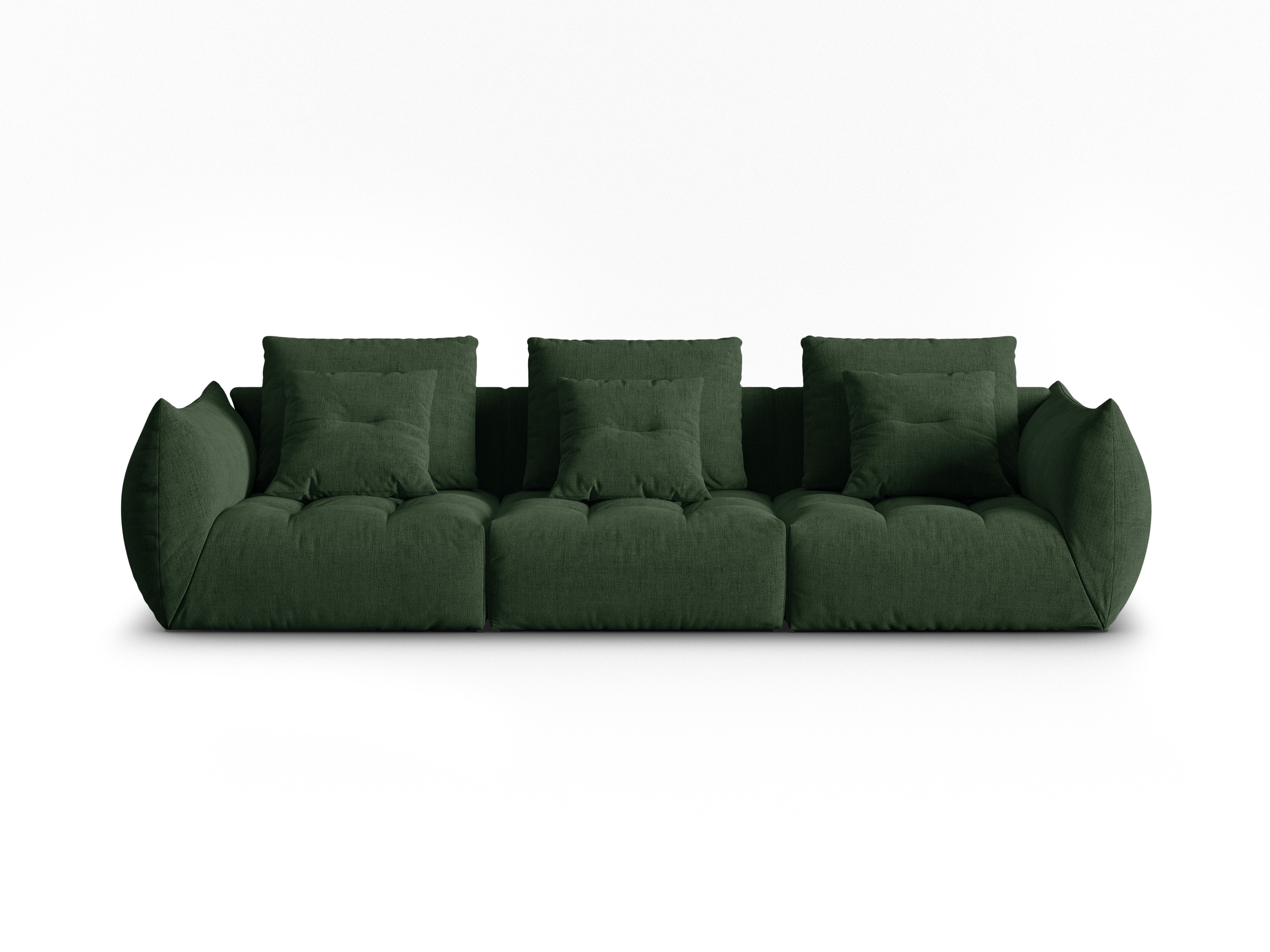 Bloom Sofa, 4 Sitze, 332x106 cm, Material: Strukturstoff 