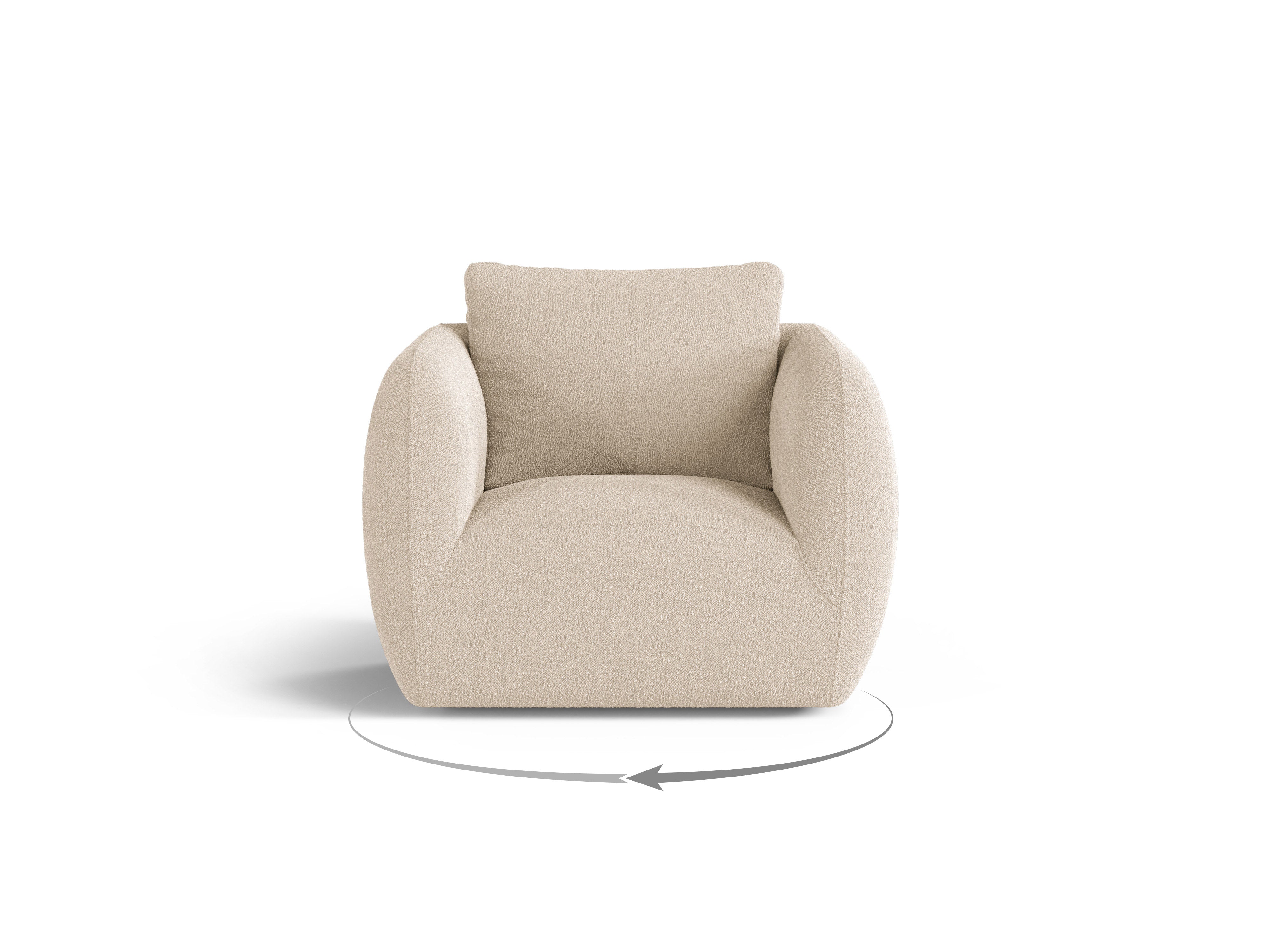 Iga Sessel, 95,5x87cm, Material: Bouclé