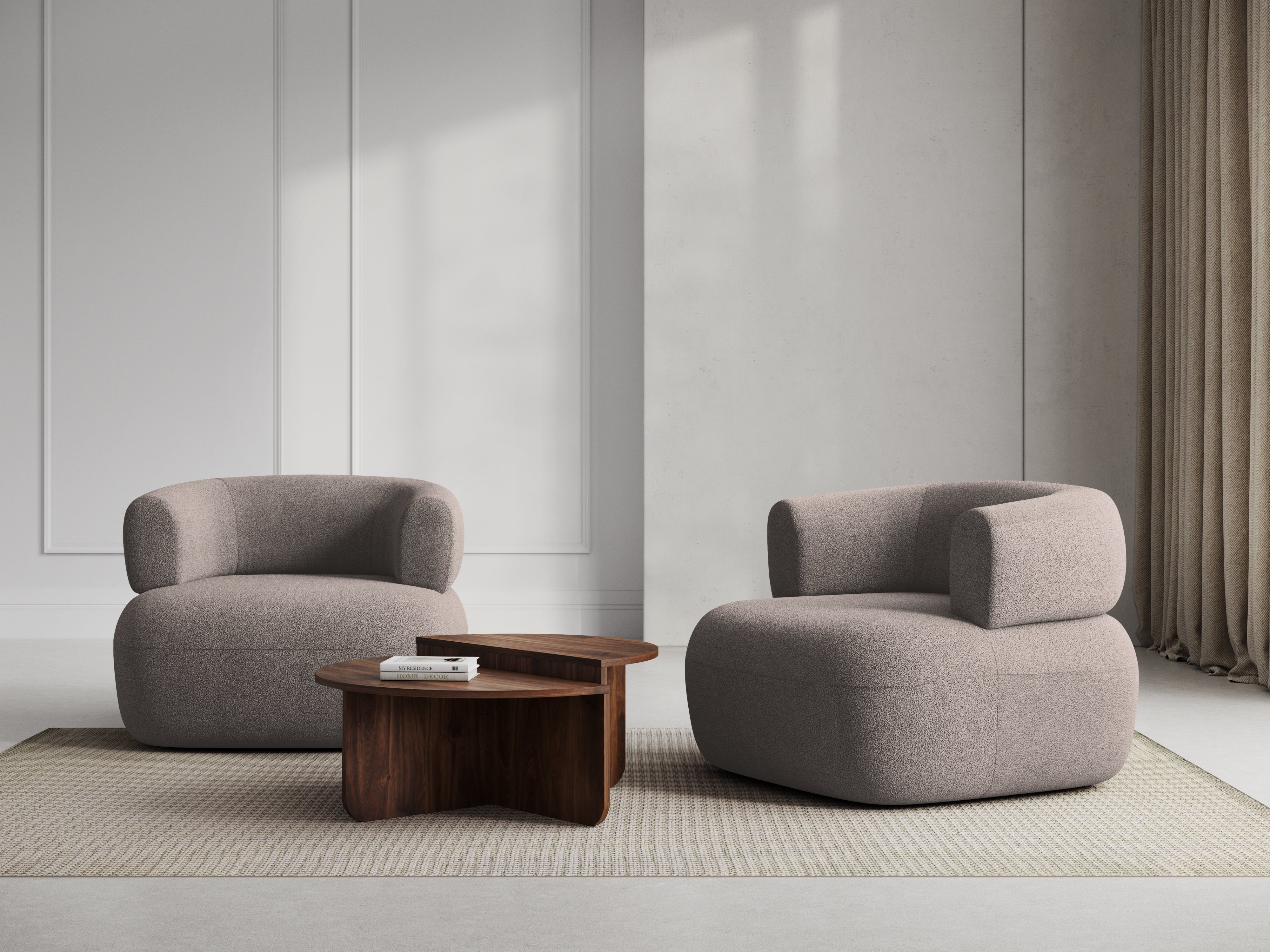 Jenny Sessel, 90x88cm, Material: Bouclé 