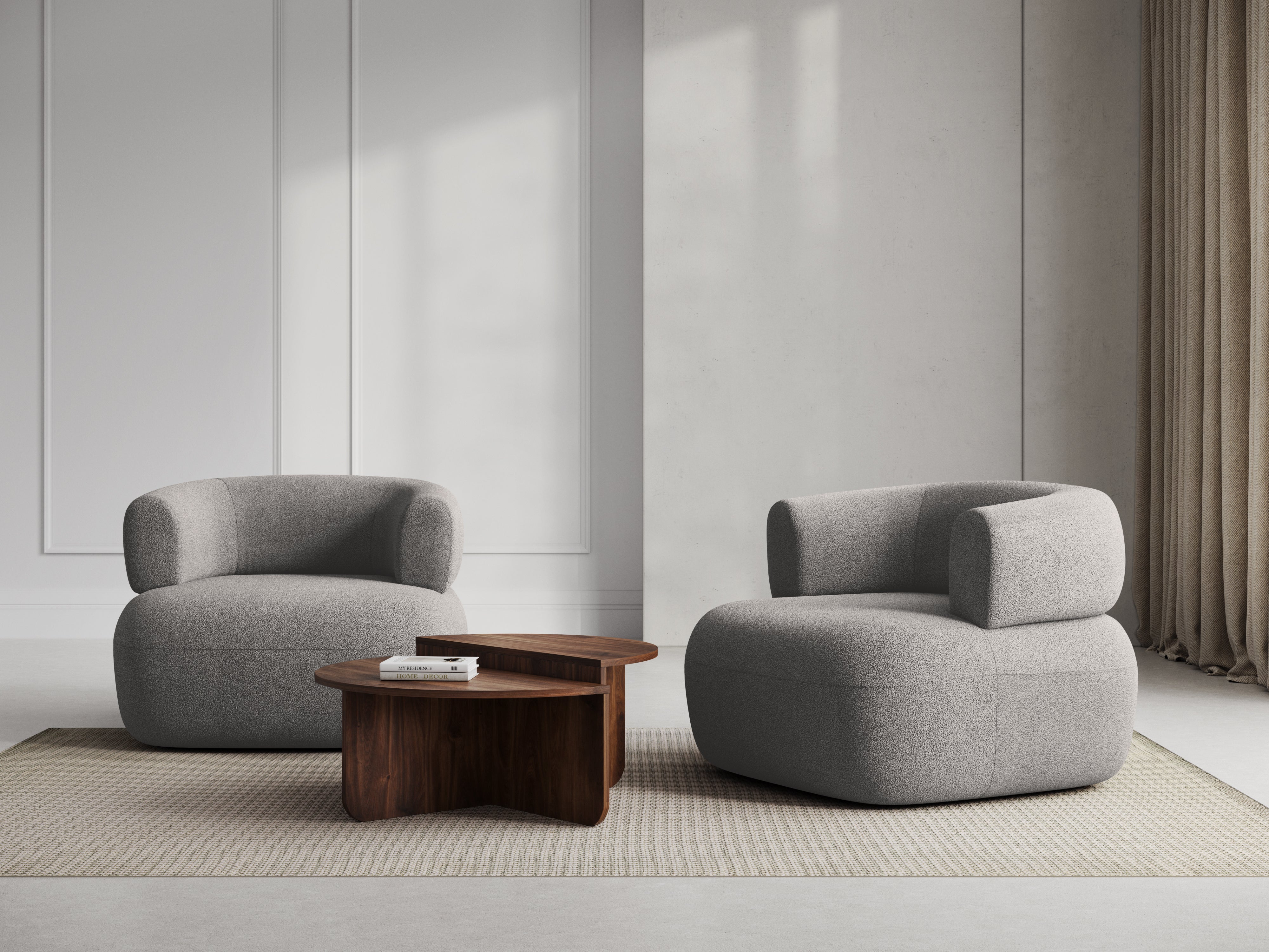 Jenny Sessel, 90x88cm, Material: Bouclé 