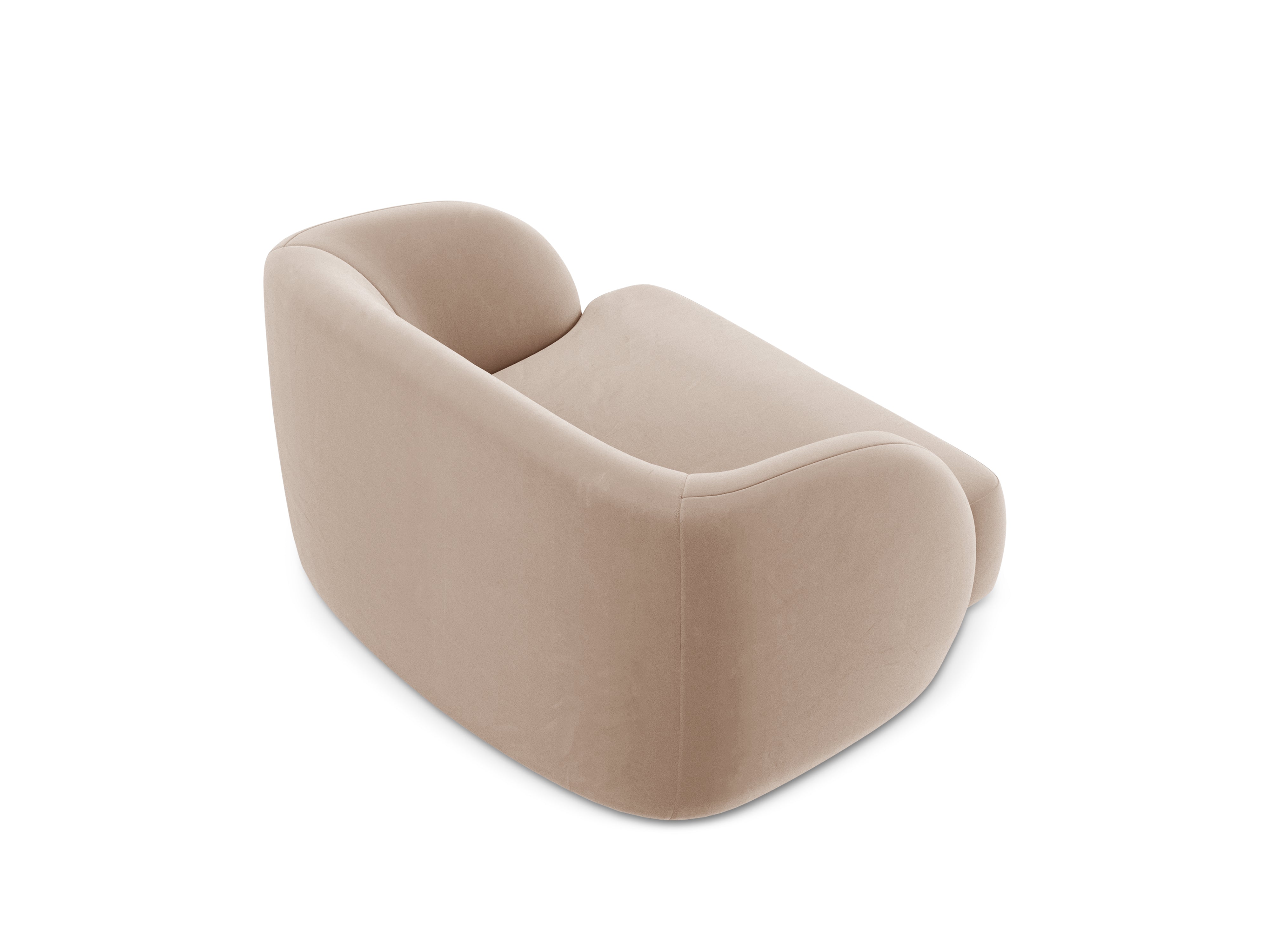 Miley Sessel, 103x90cm, Material: Samt