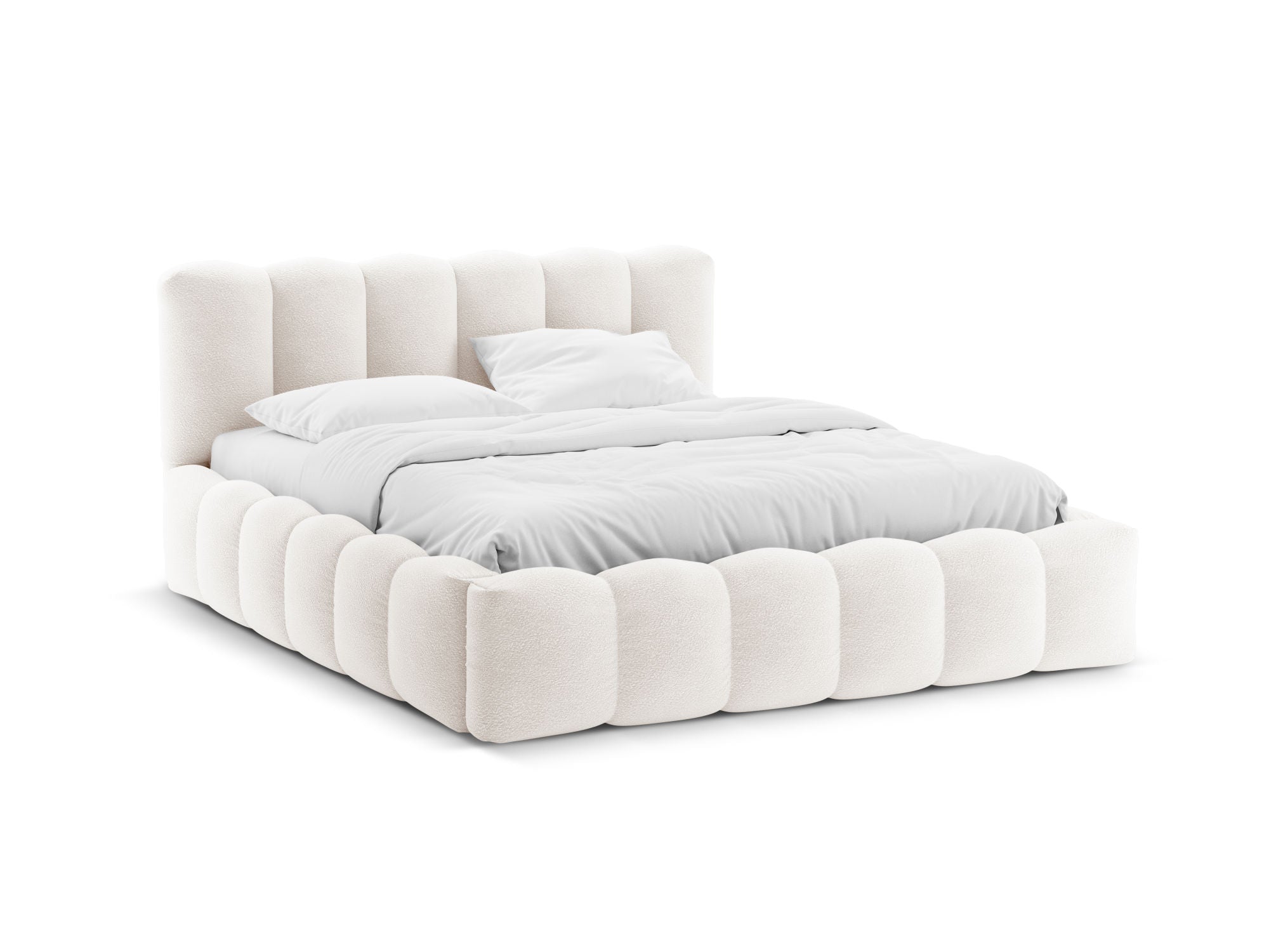 Lupine bett, Material: Boucle