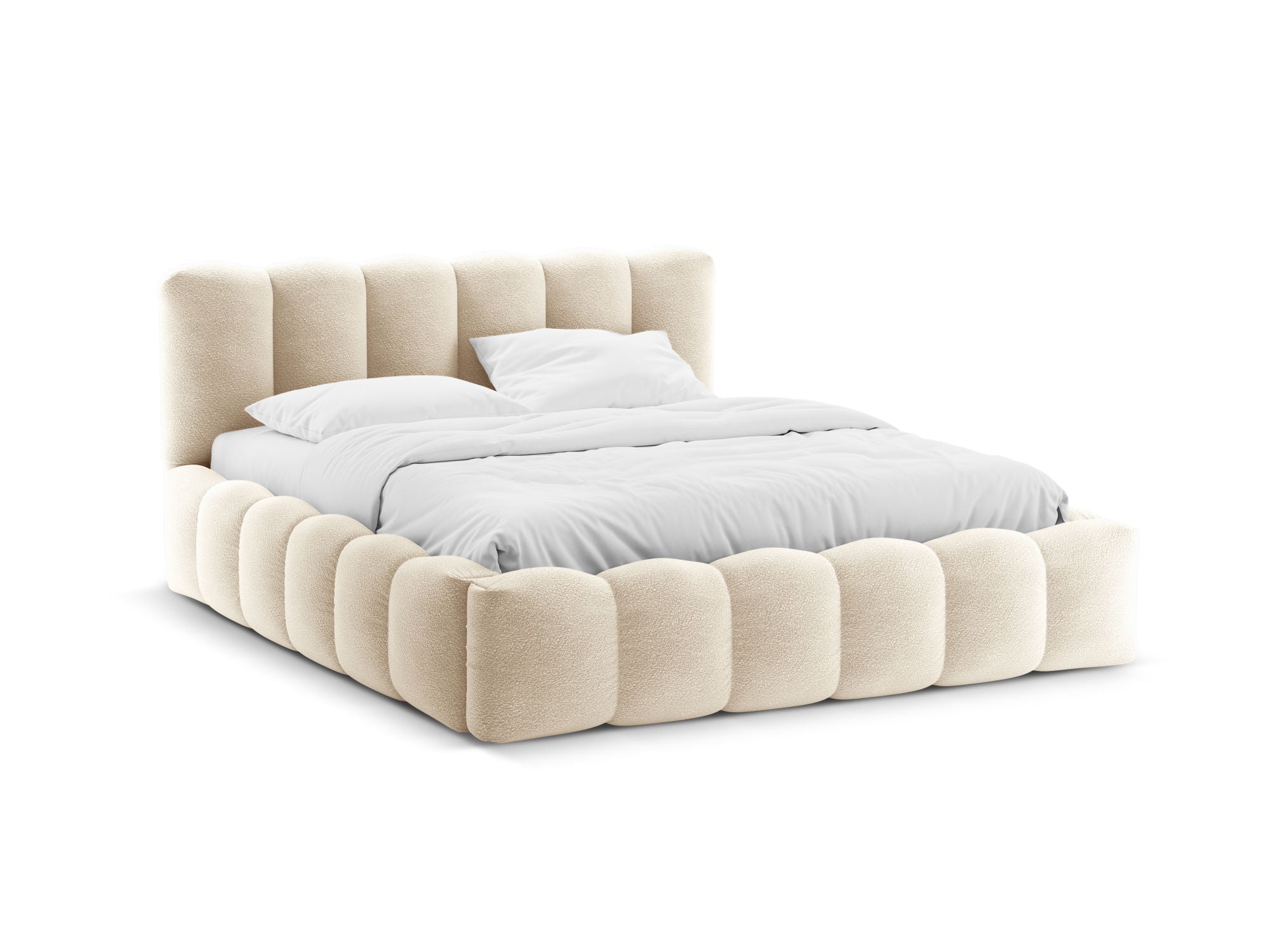 Lupine bett, Material: Boucle