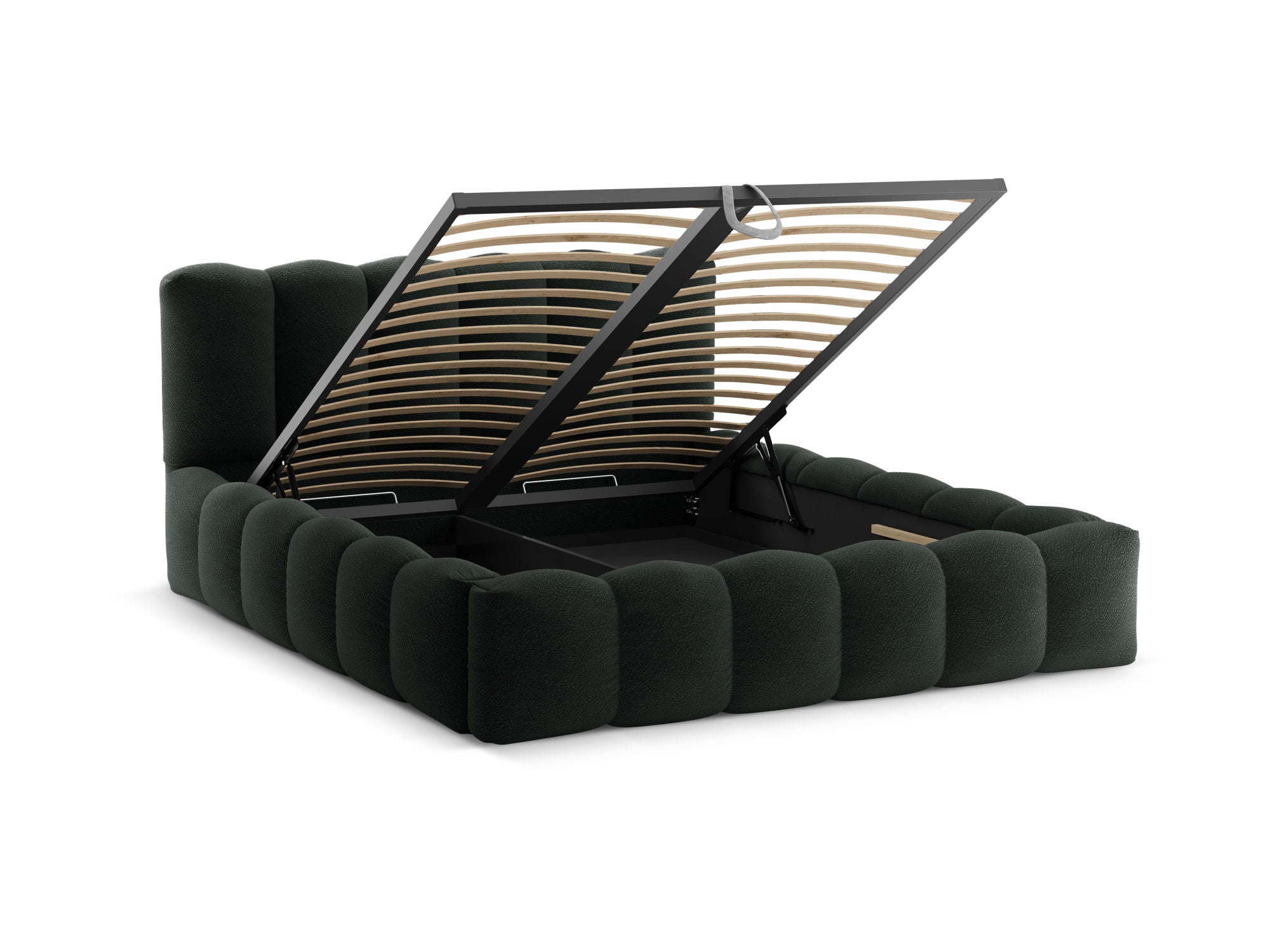 Lupine bett, Material: Boucle