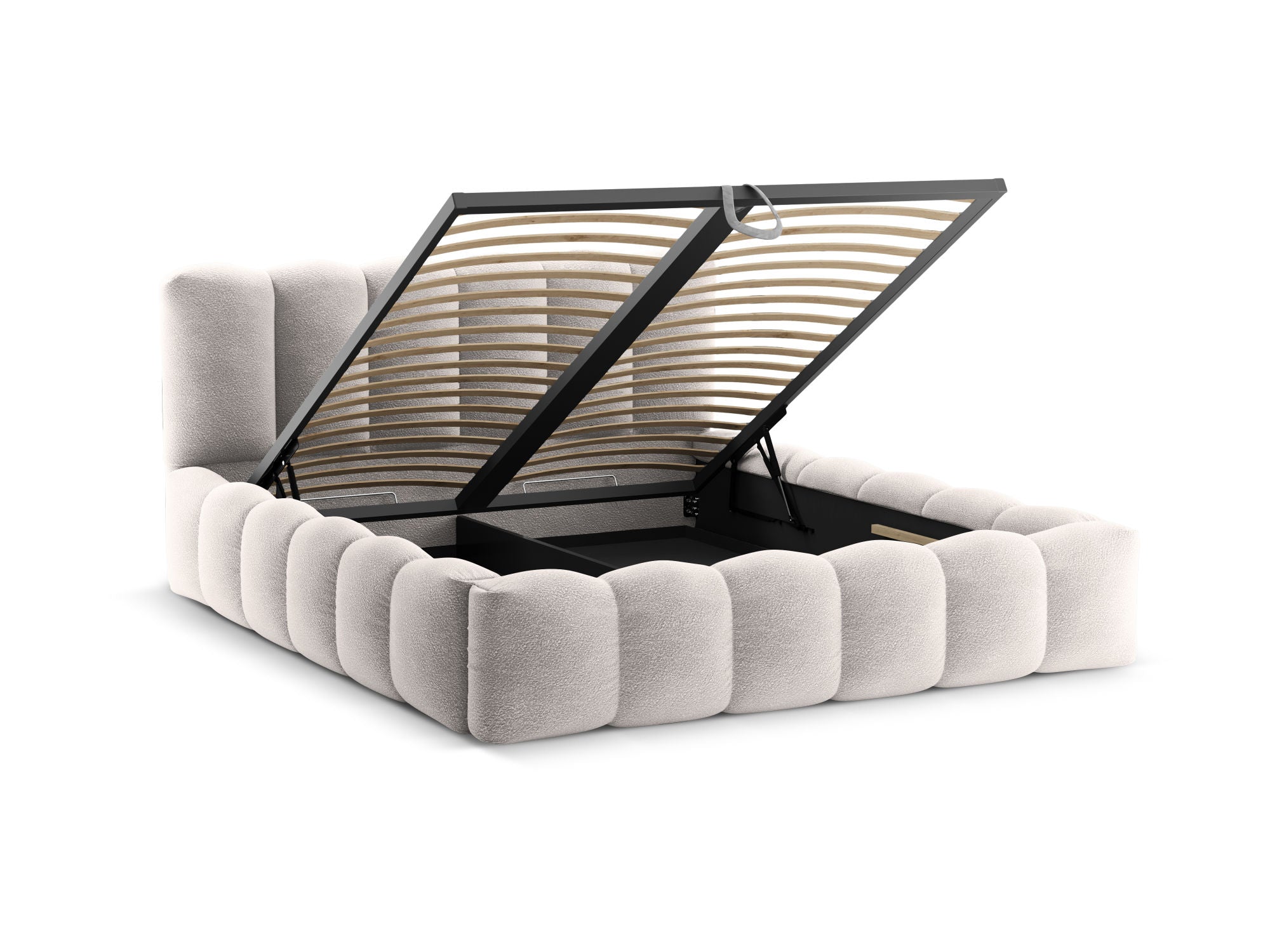 Lupine bett, Material: Boucle