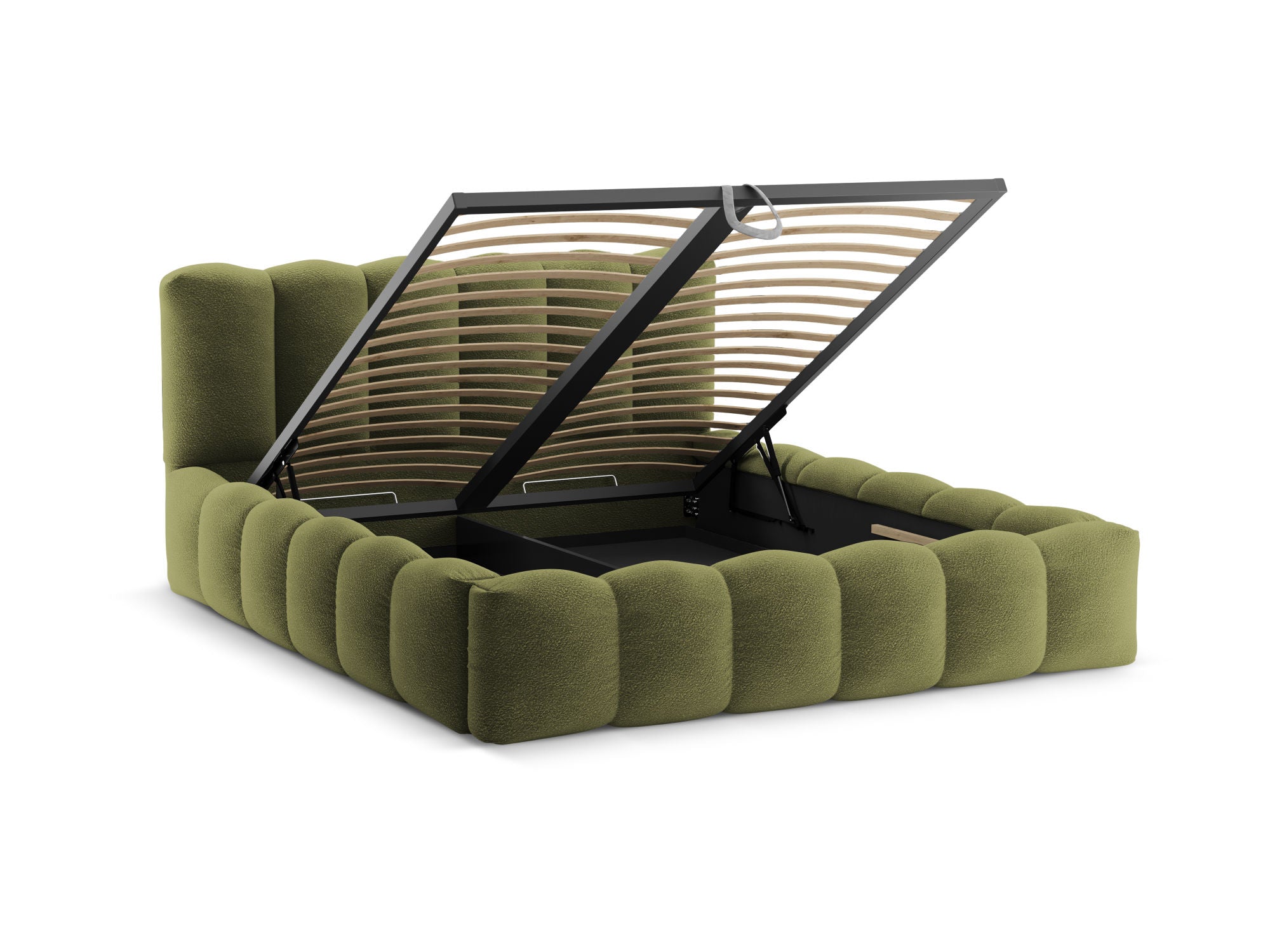 Lupine bett, Material: Boucle