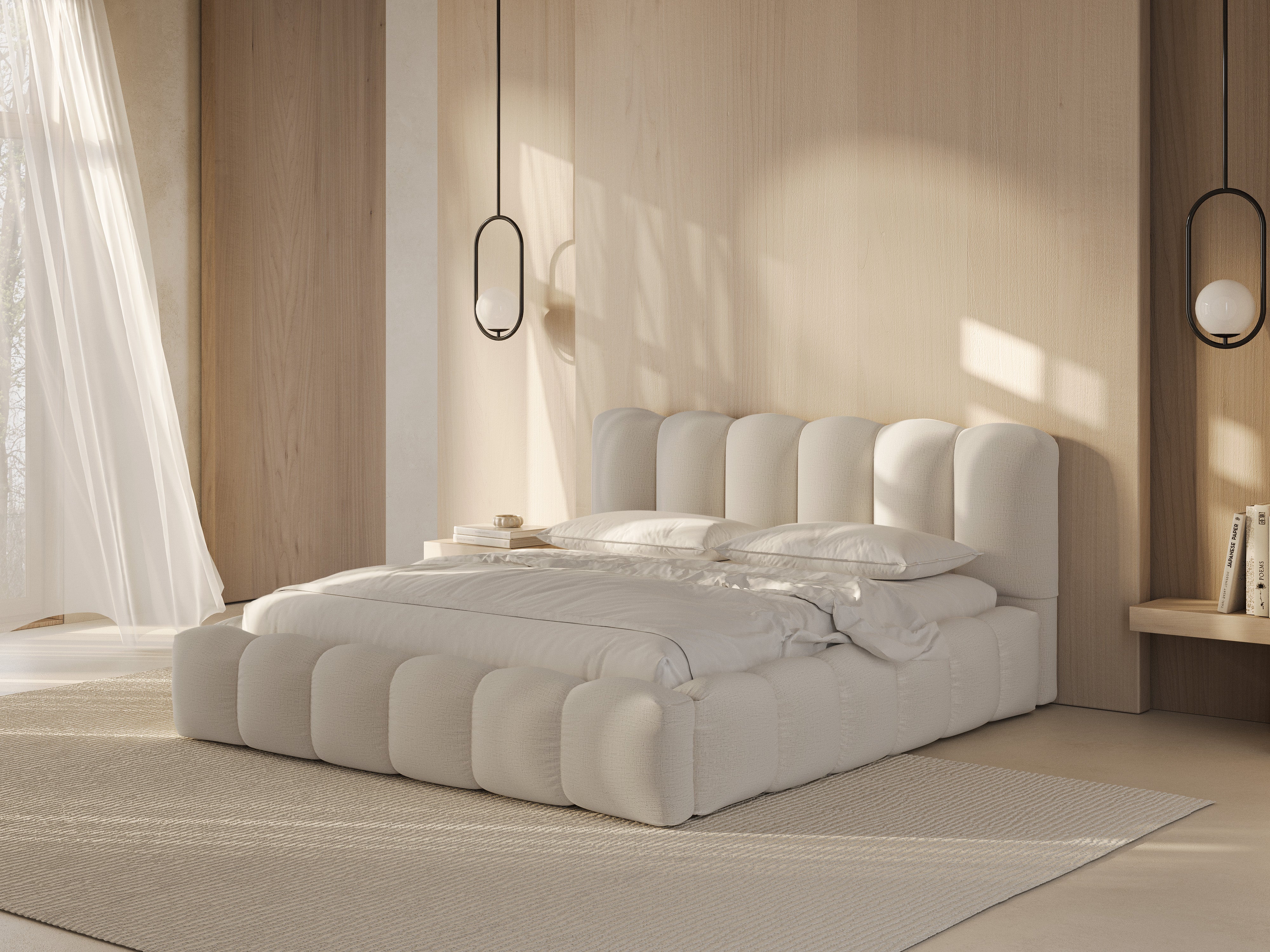 Lupine bett, Material: Strukturstoff