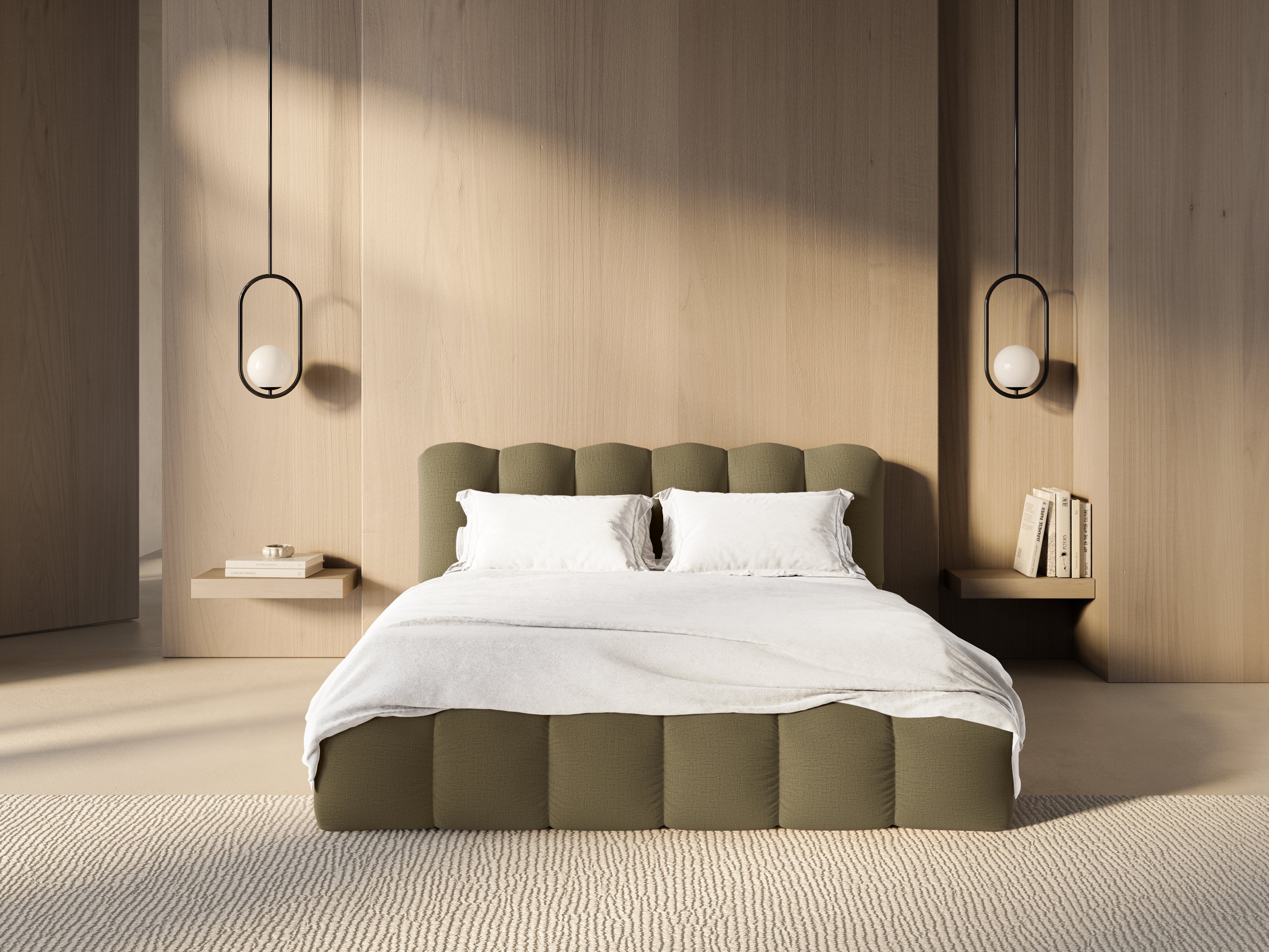 Lupine bett, Material: Strukturstoff