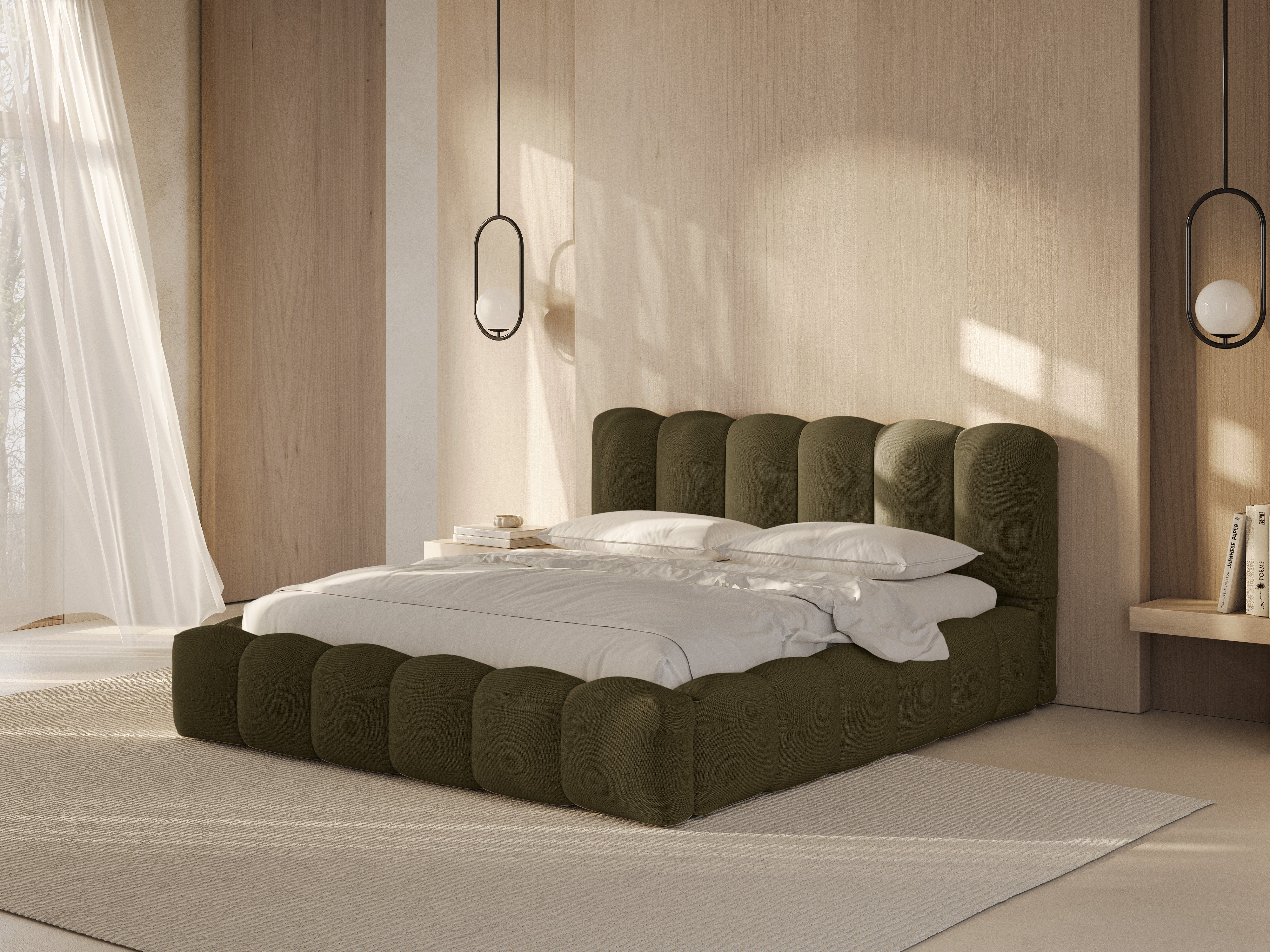 Lupine bett, Material: Strukturstoff
