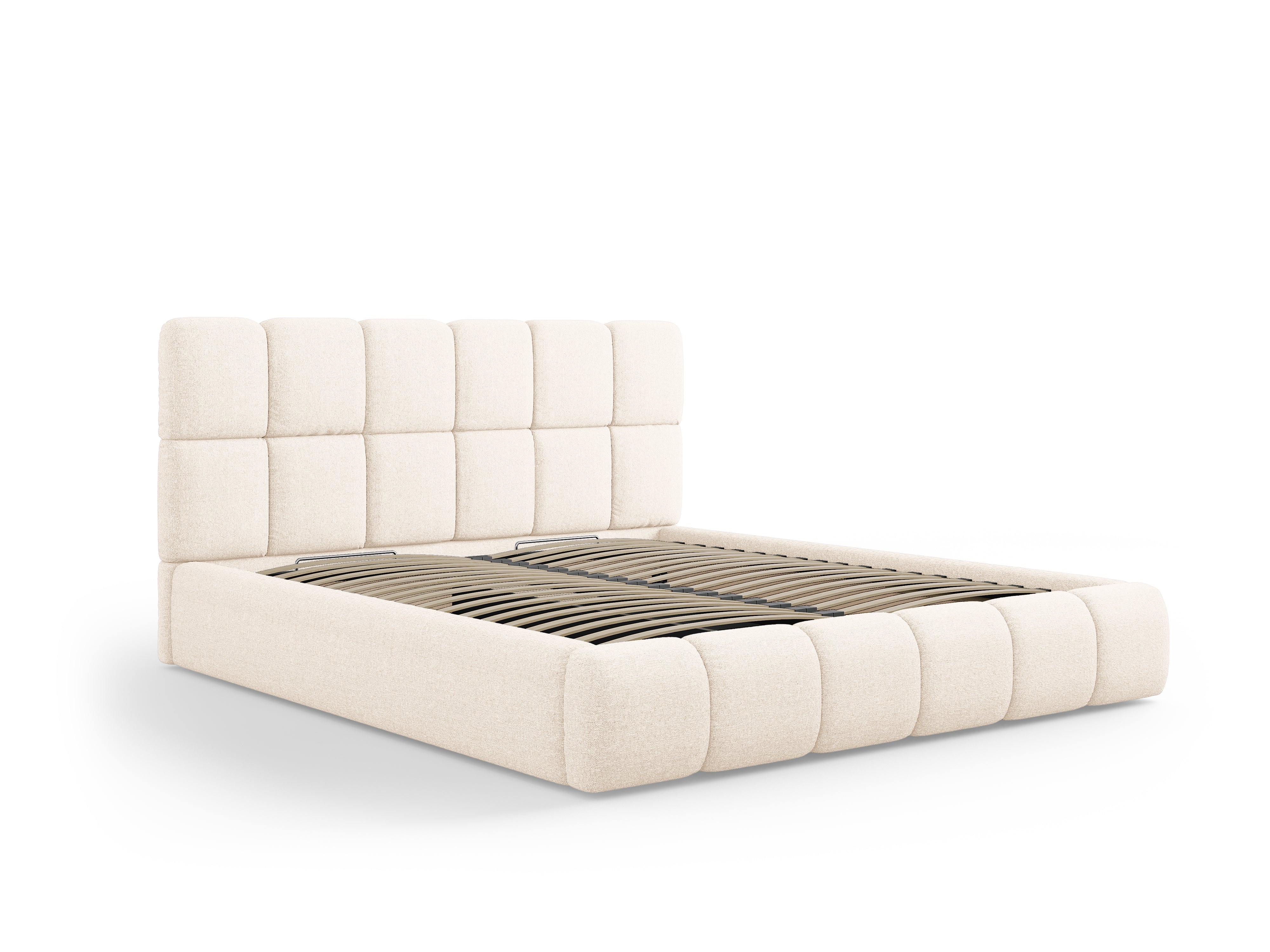 Bellis Bett mit Stauraum, Material: Chenille