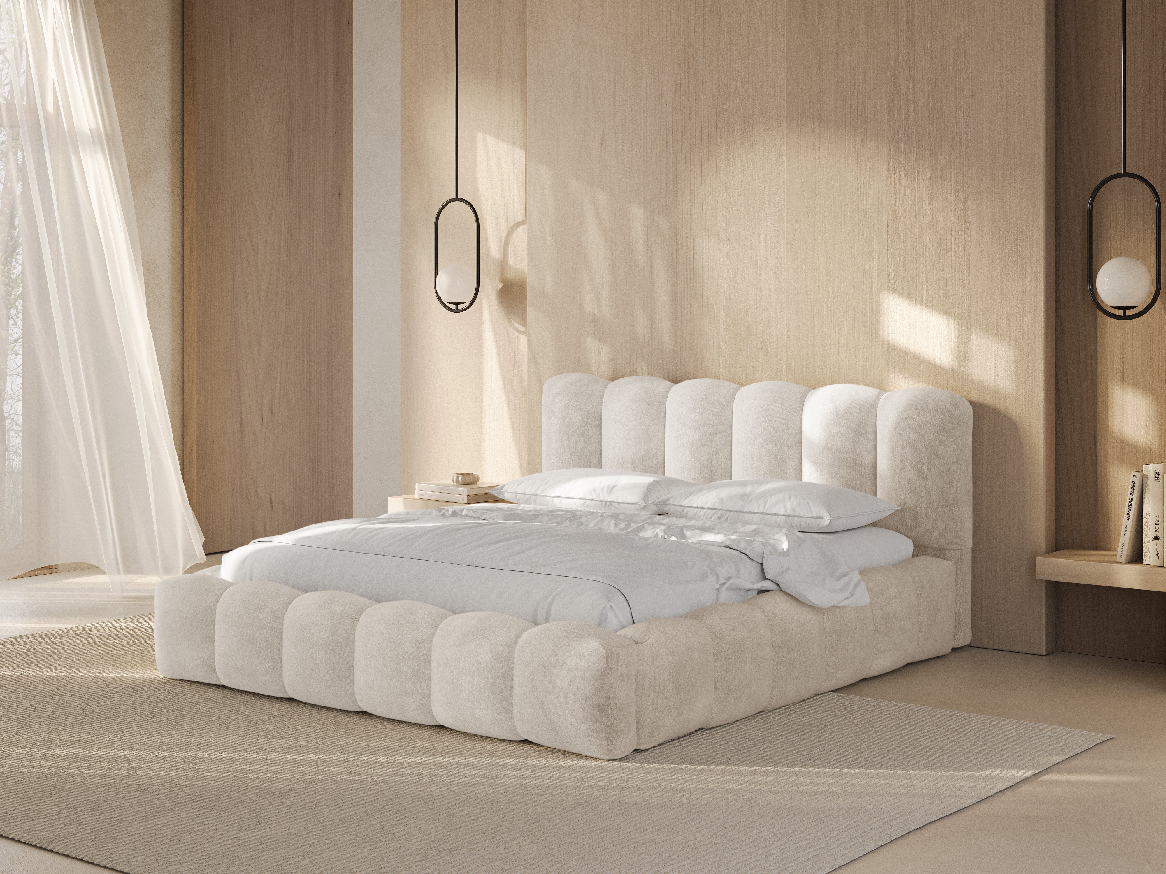 Lupine bett, Material: Chenille Loris