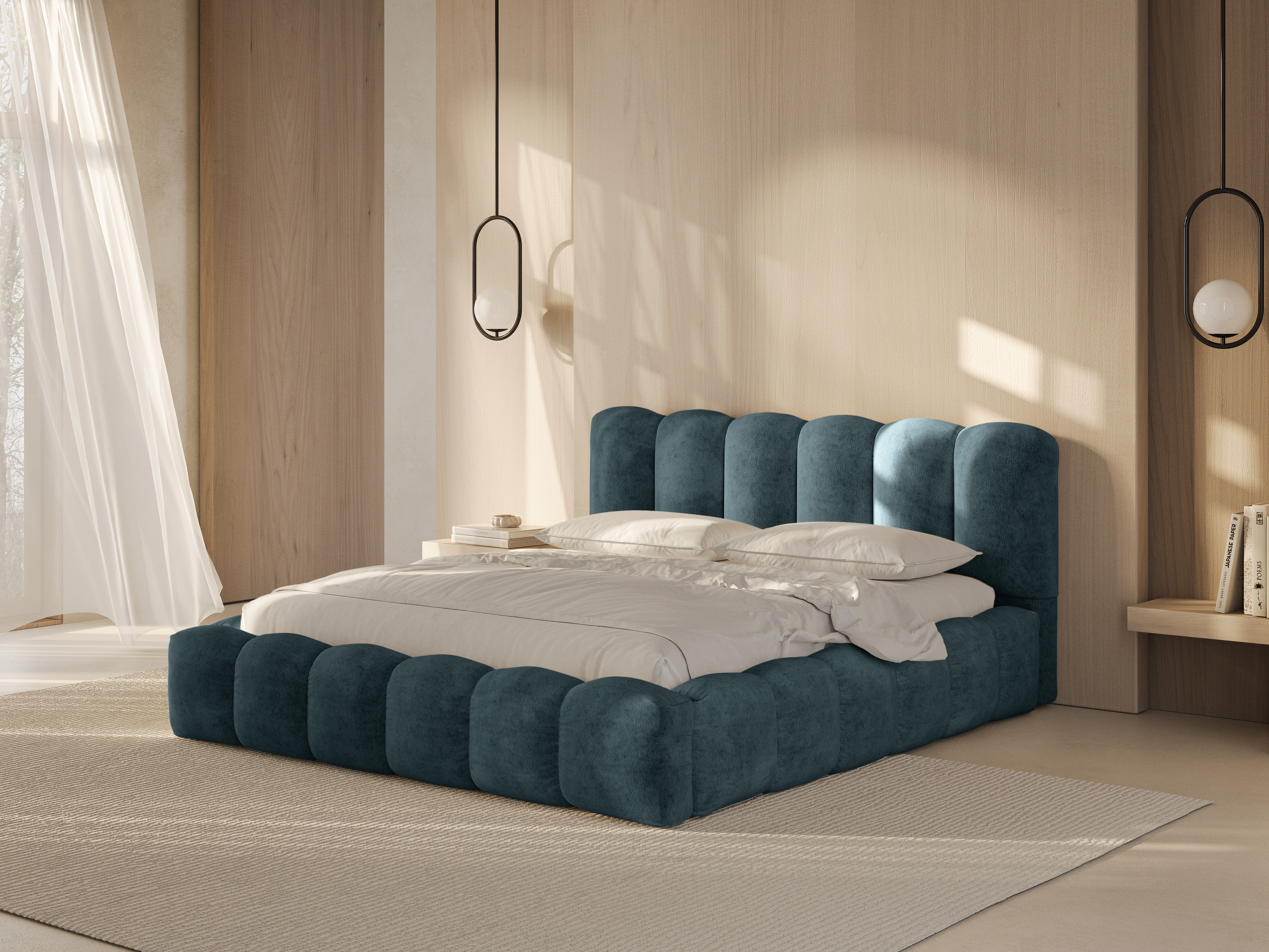Lupine bett, Material: Chenille Loris