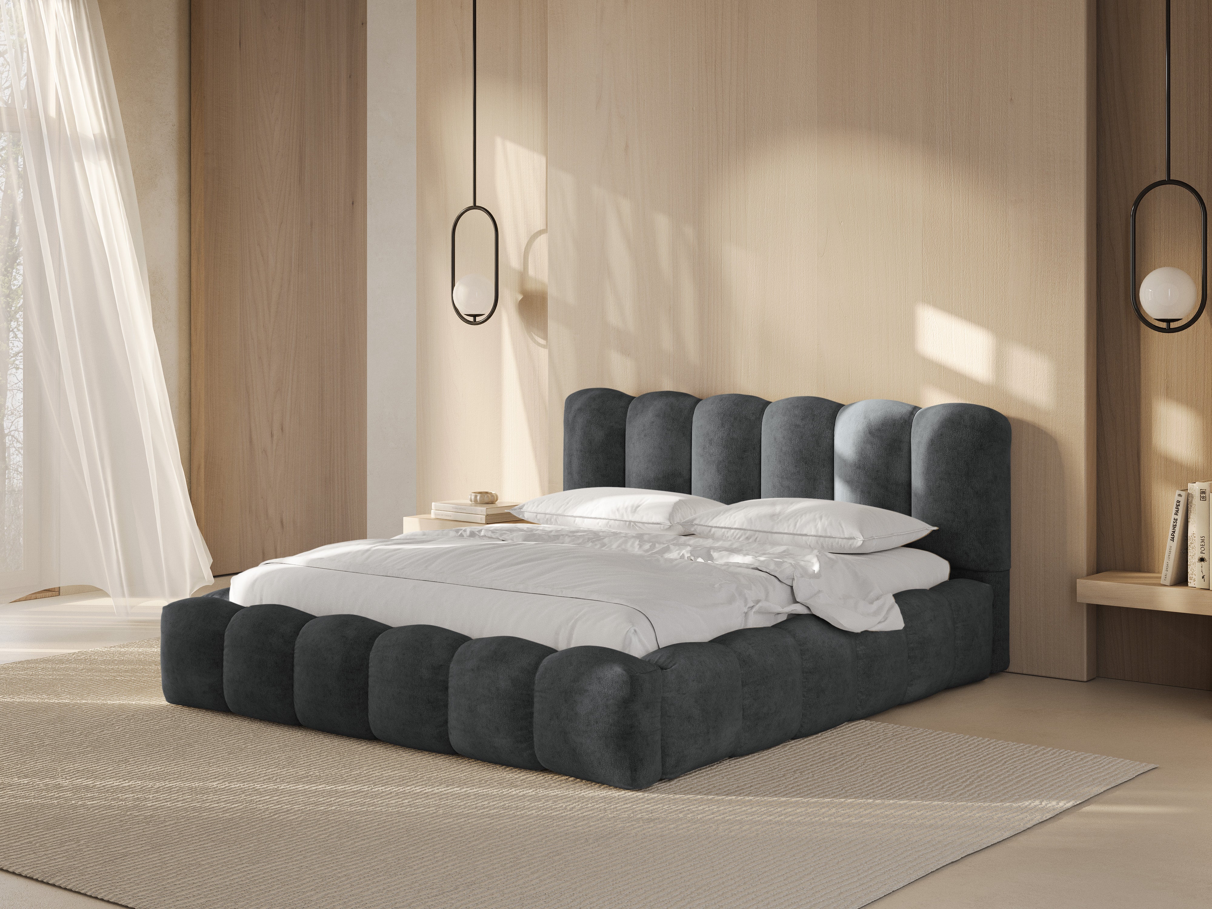 Lupine bett, Material: Chenille Loris