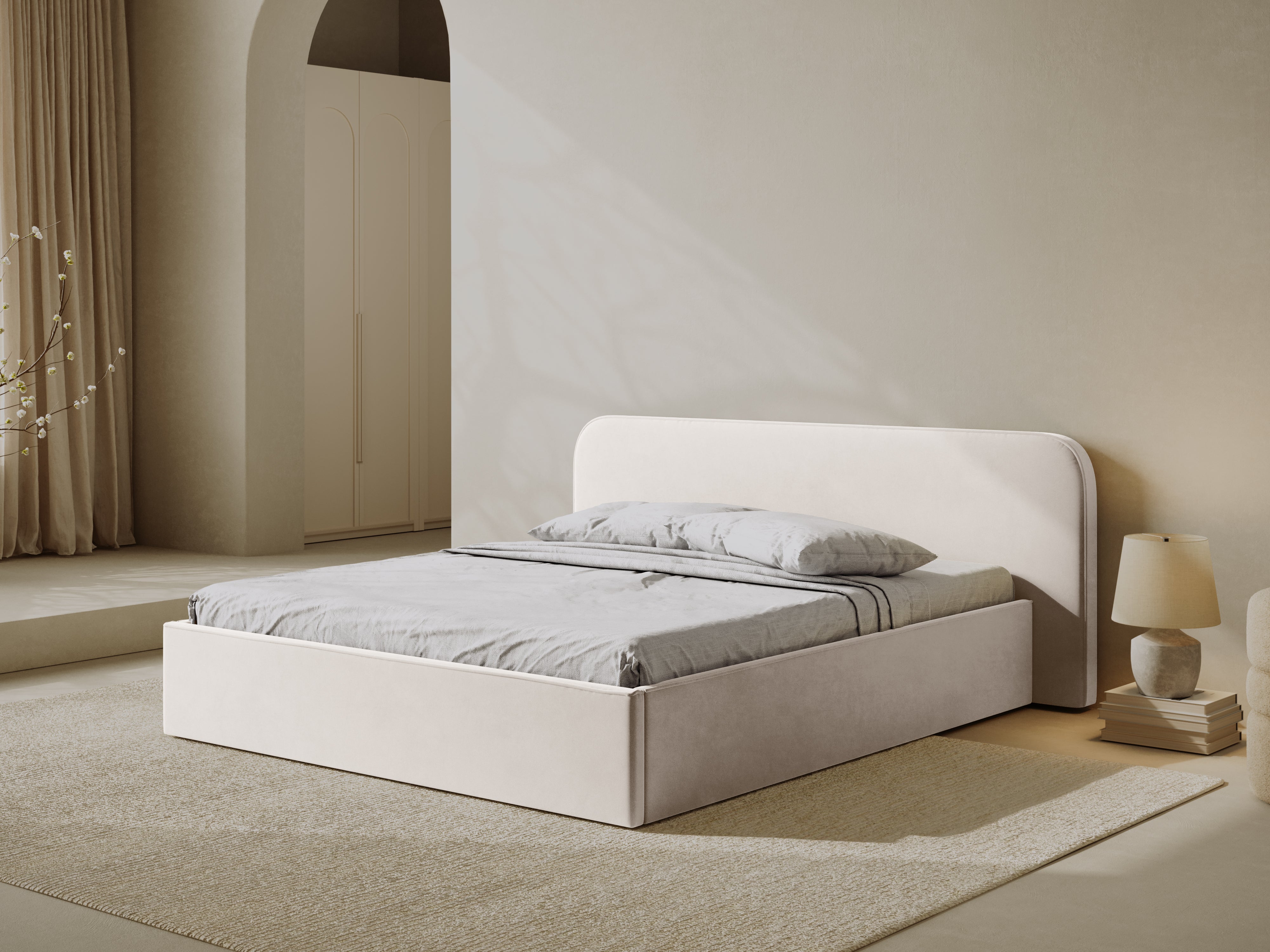 Boxspringbett Elizabeth, Material: Samt