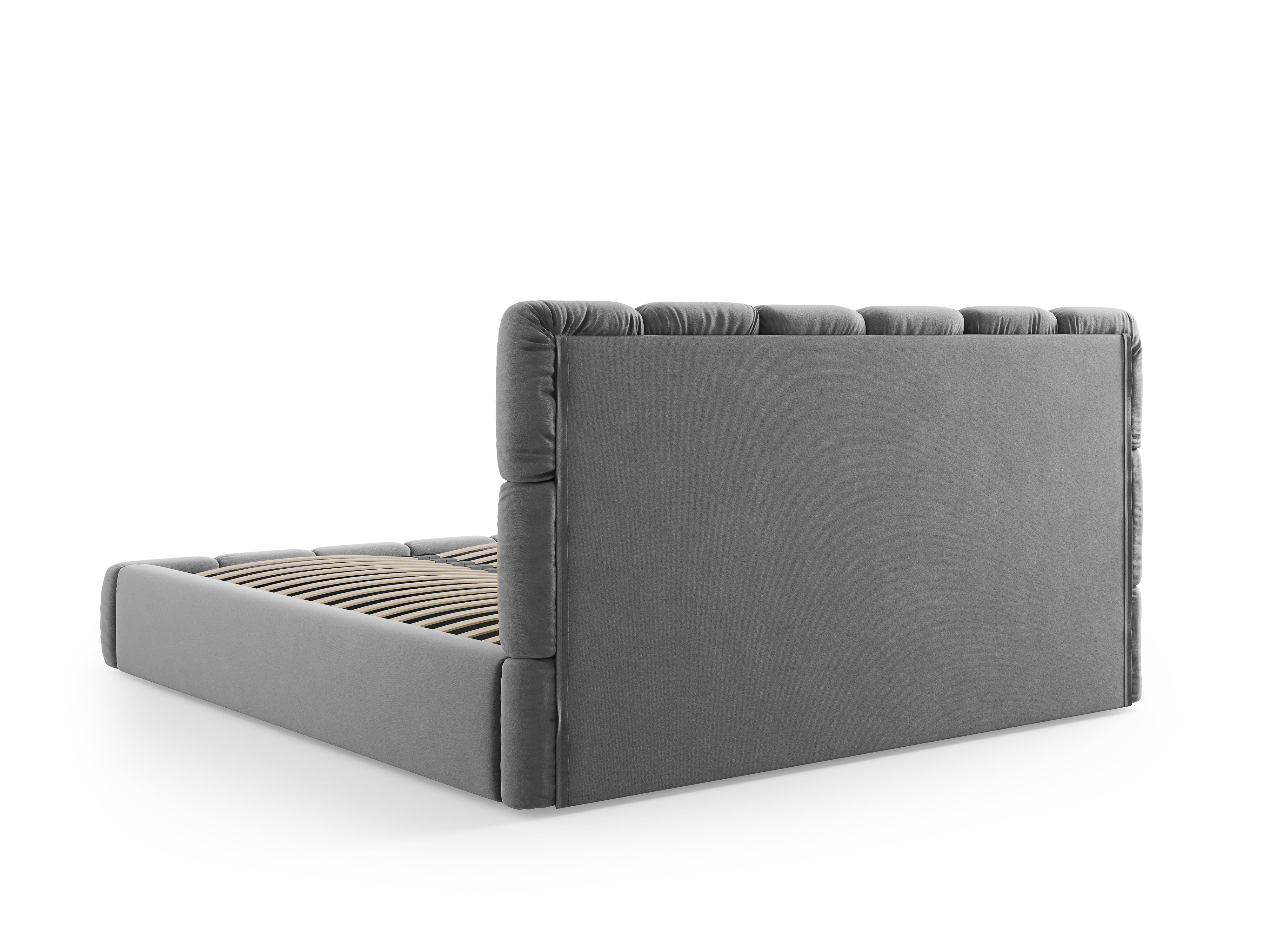 Bellis Bett mit Stauraum, Material: Samt