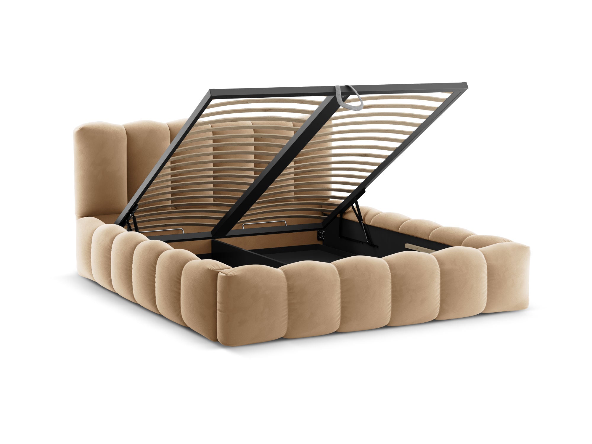 Lupine bett, Material: Samt