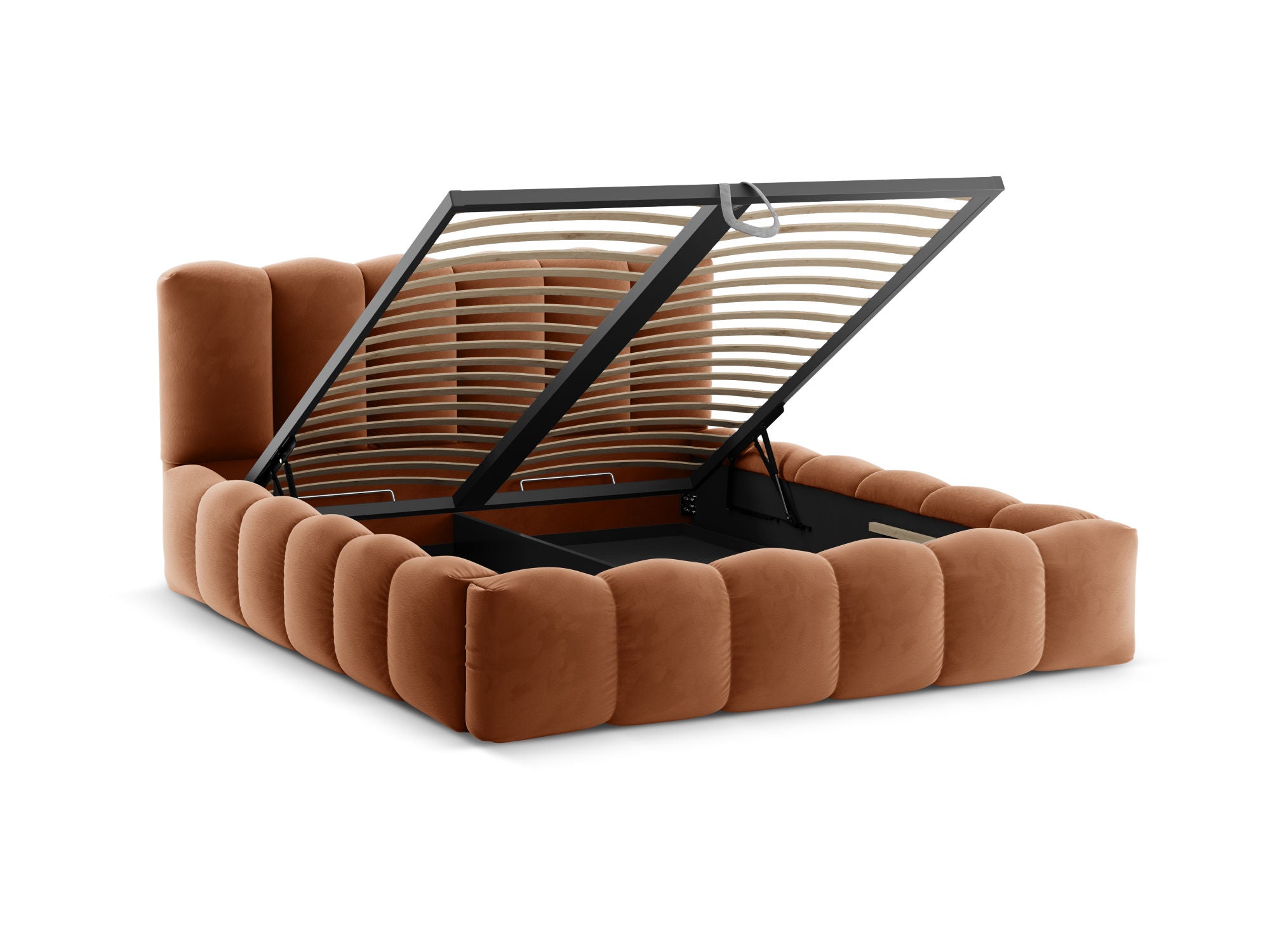 Lupine bett, Material: Samt