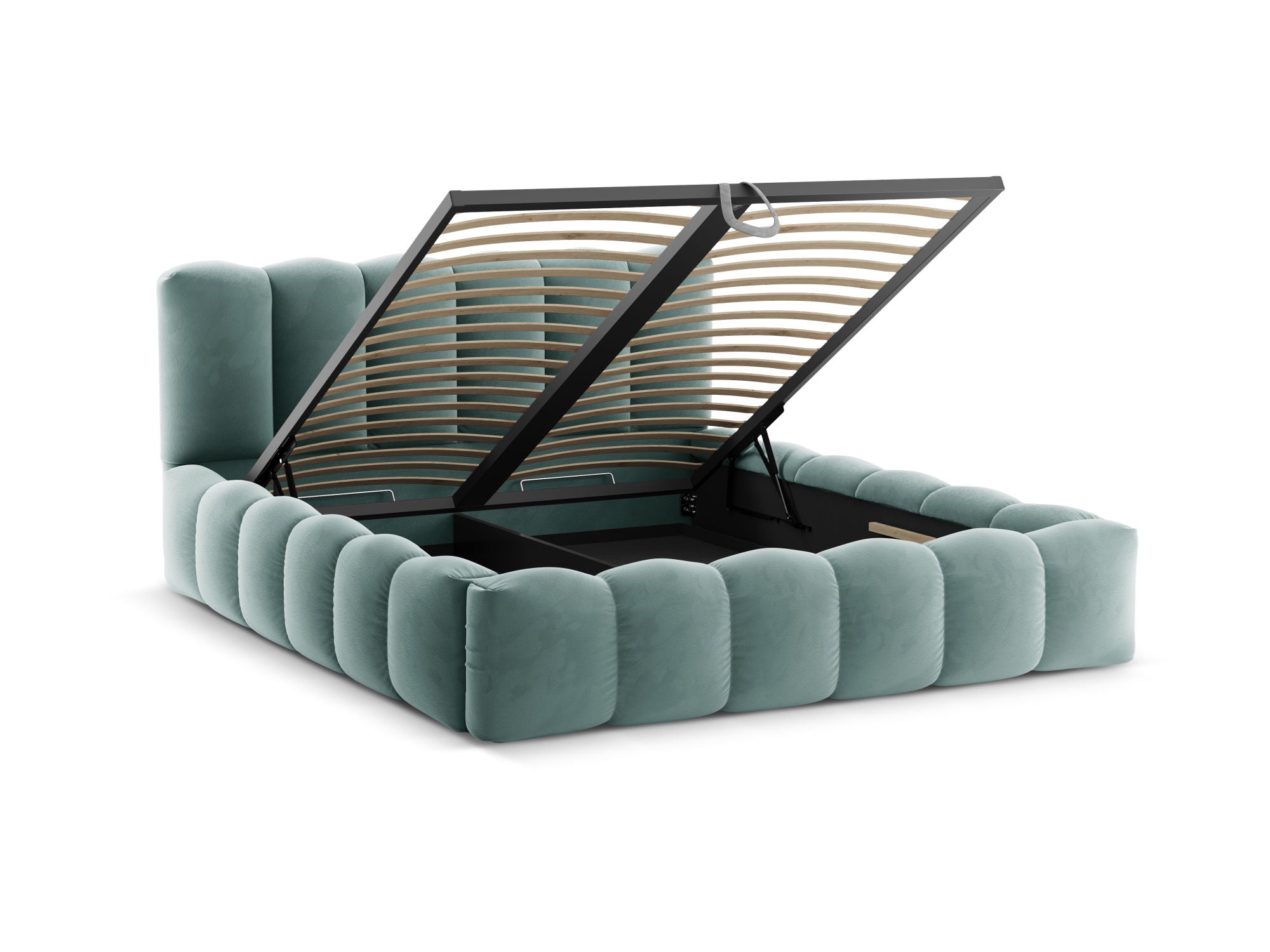 Lupine bett, Material: Samt