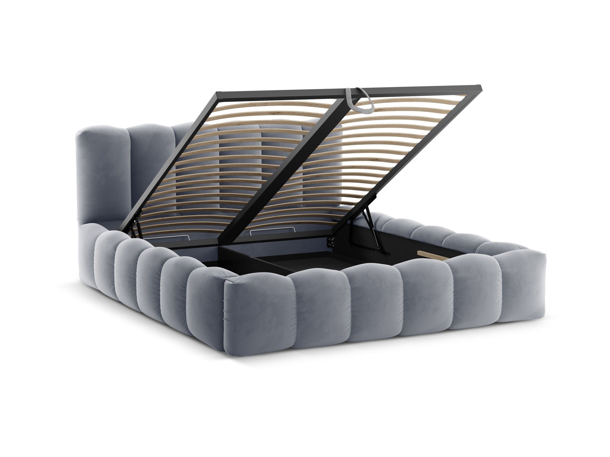 Lupine bett, Material: Samt