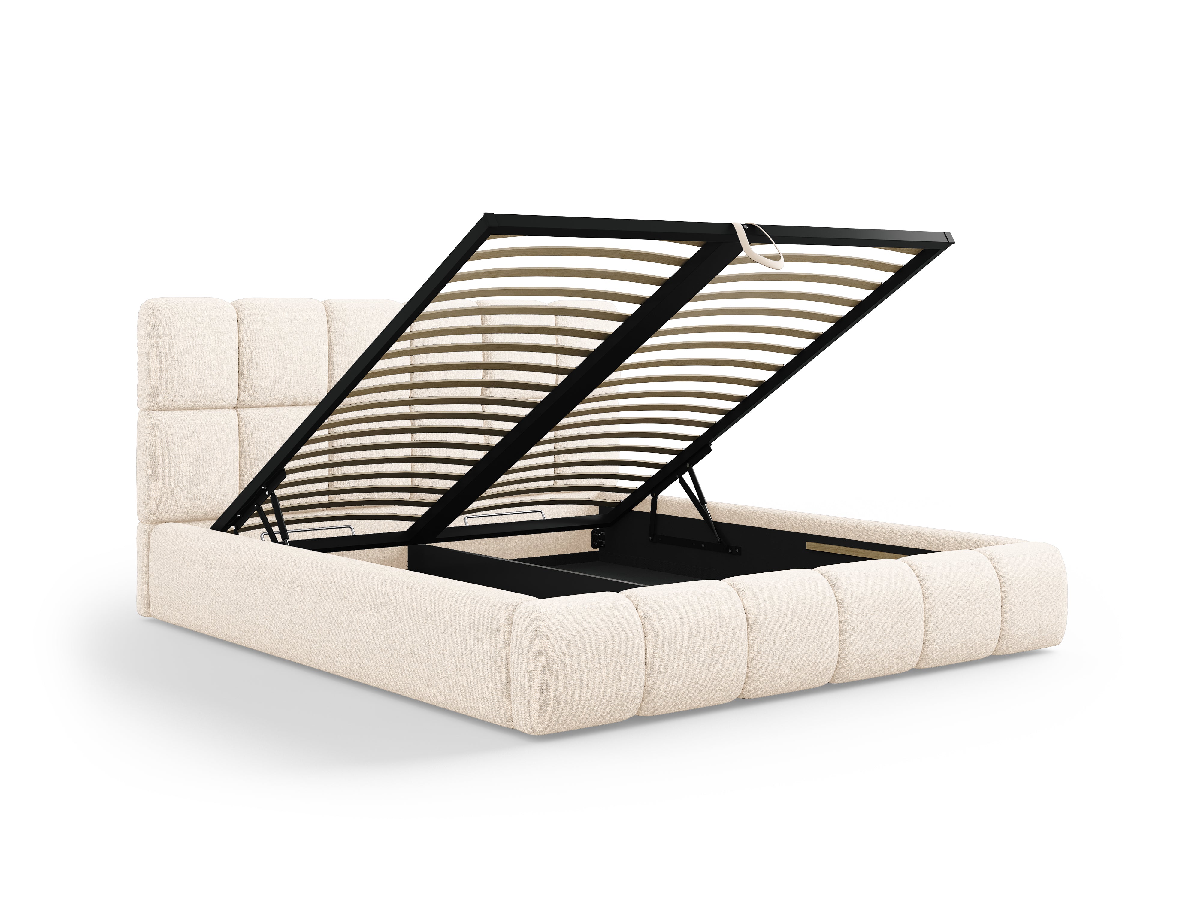 Bellis Bett mit Stauraum, Material: Chenille