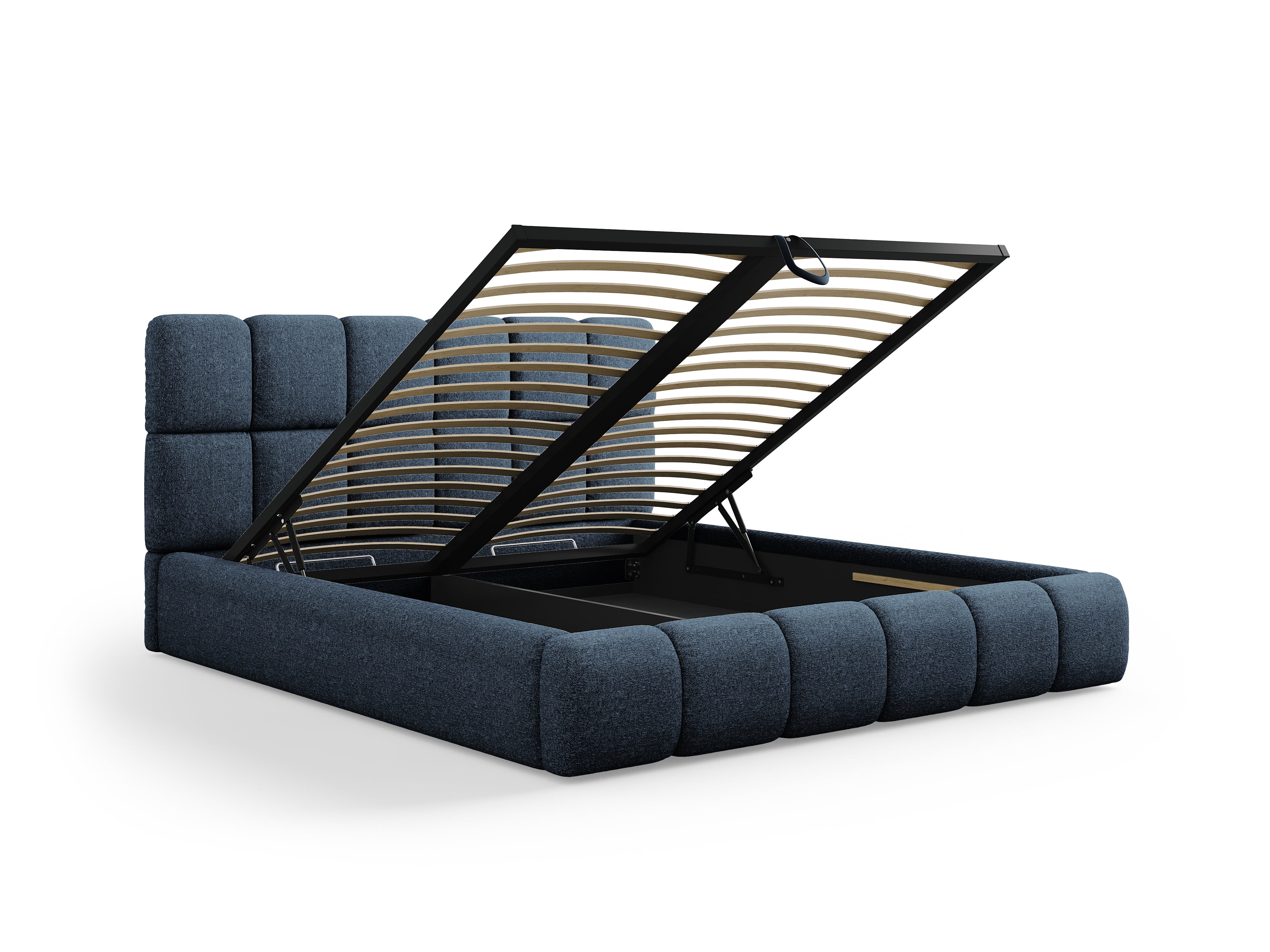 Bellis Bett mit Stauraum, Material: Chenille