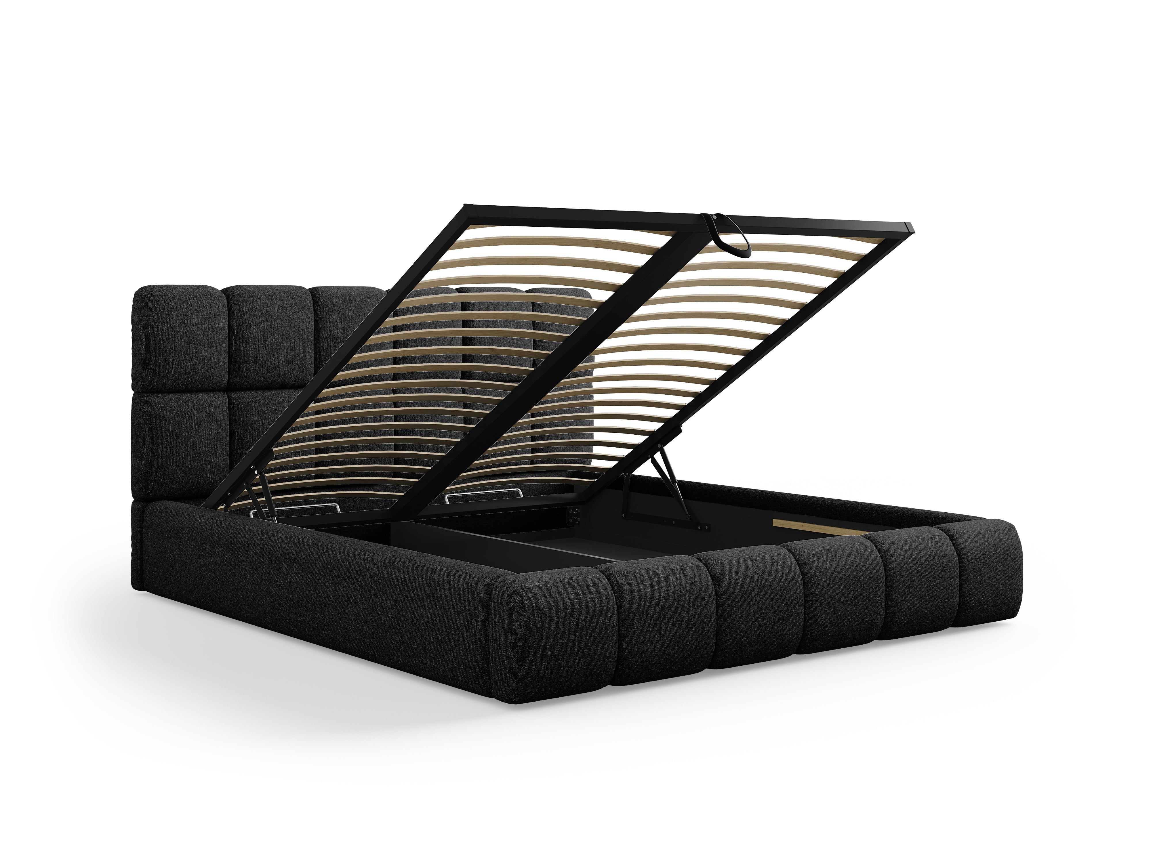 Bellis Bett mit Stauraum, Material: Chenille