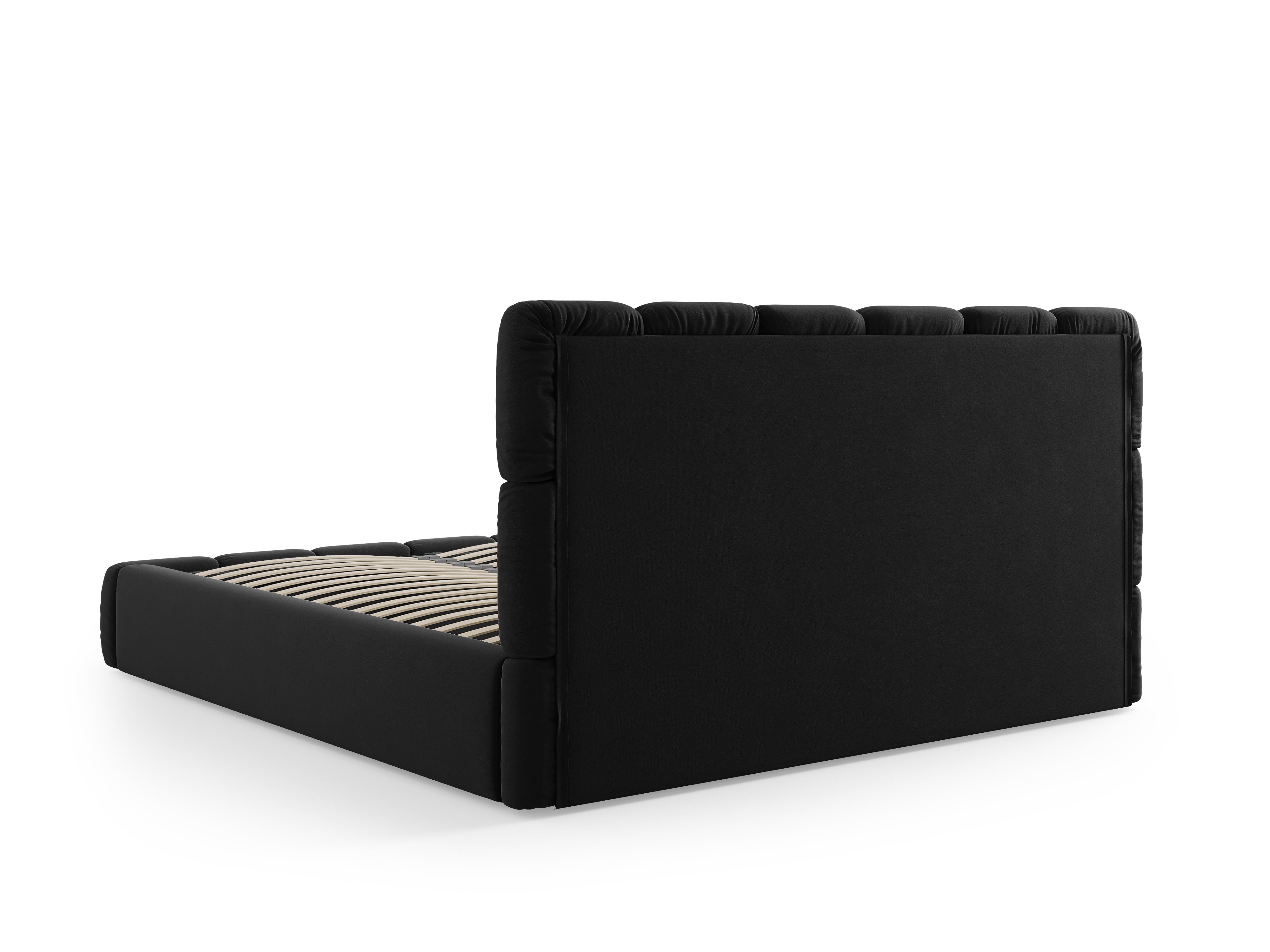 Bellis Bett mit Stauraum, Material: Samt