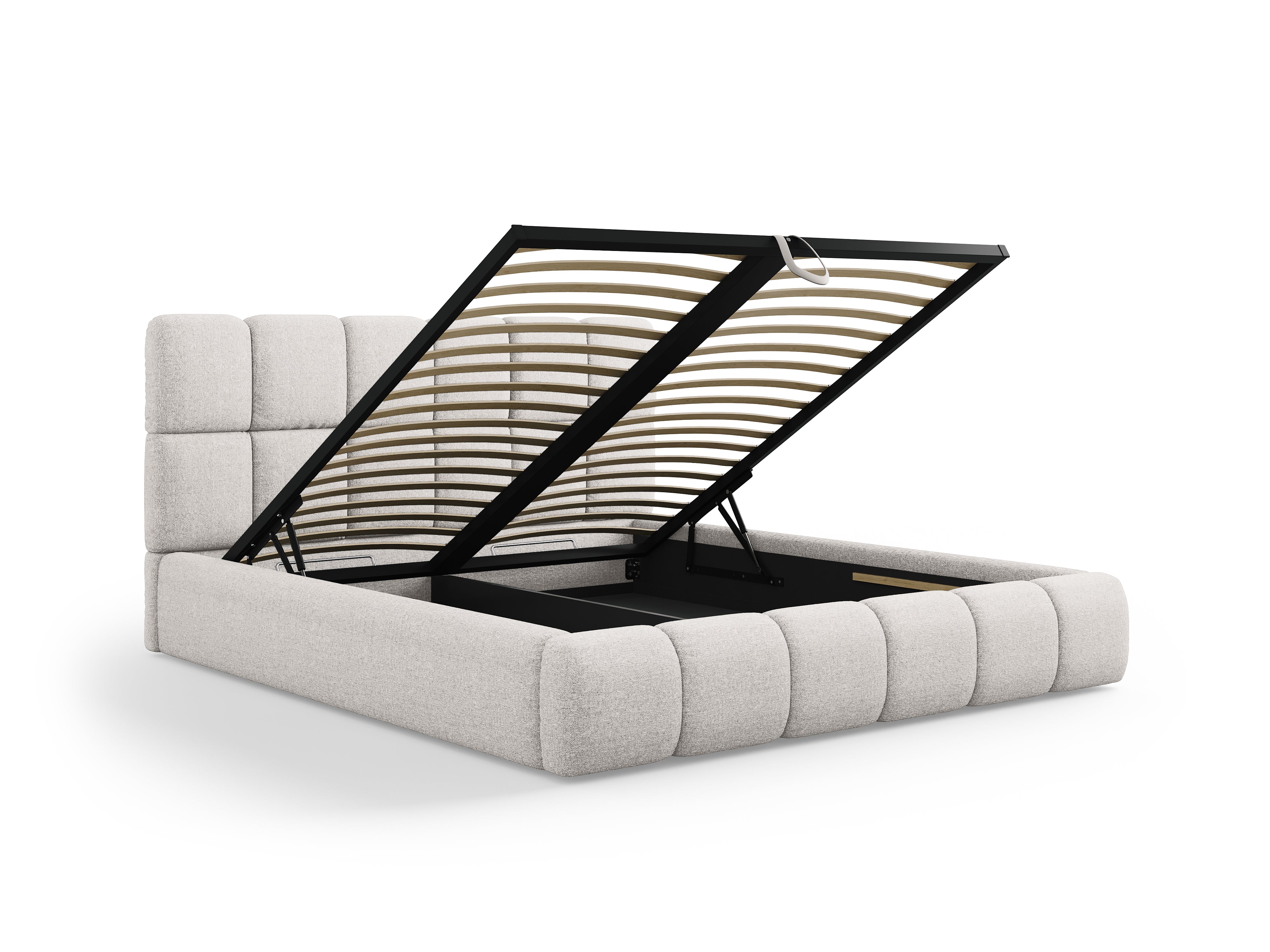 Bellis Bett mit Stauraum, Material: Chenille