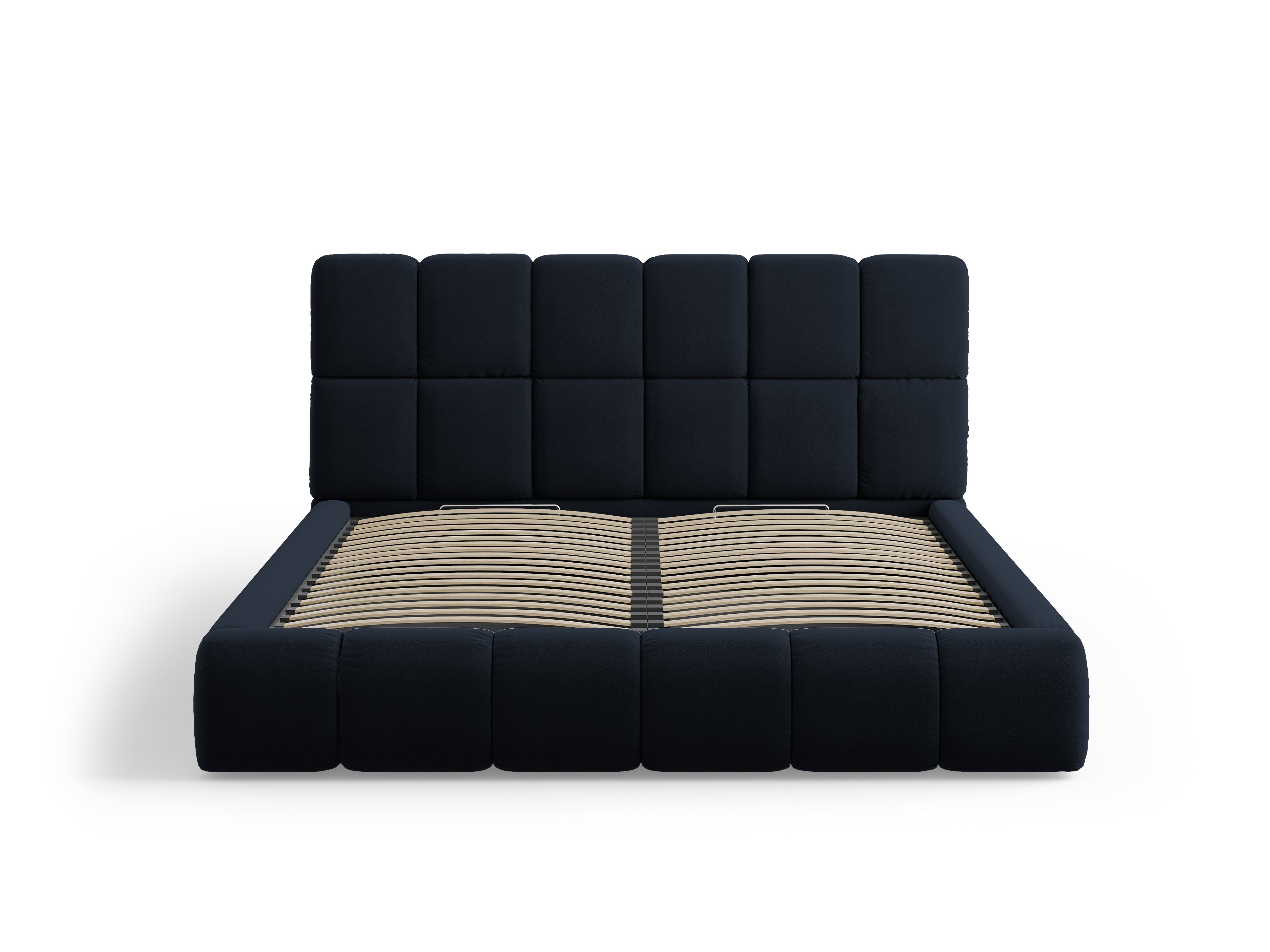 Bellis Bett mit Stauraum, Material: Samt