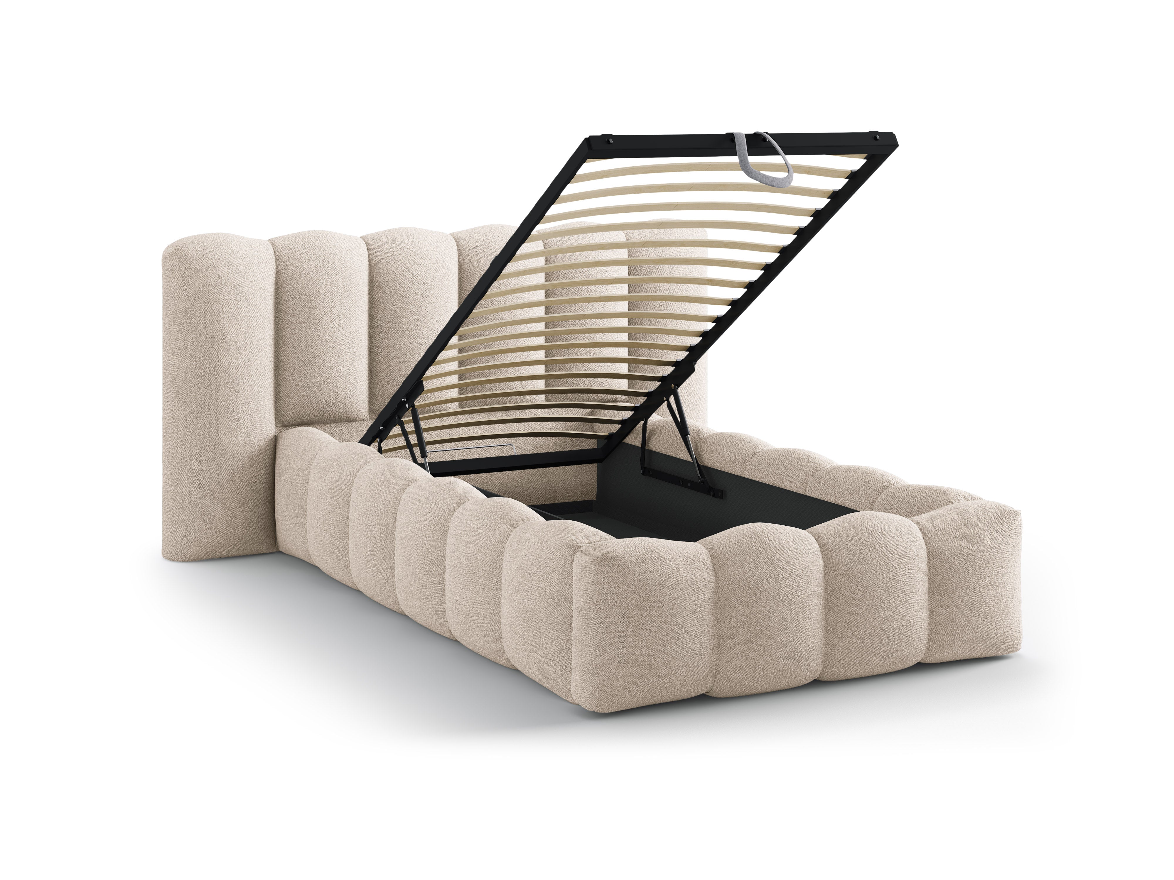 Lupine bett 90x200cm, Material: Boucle