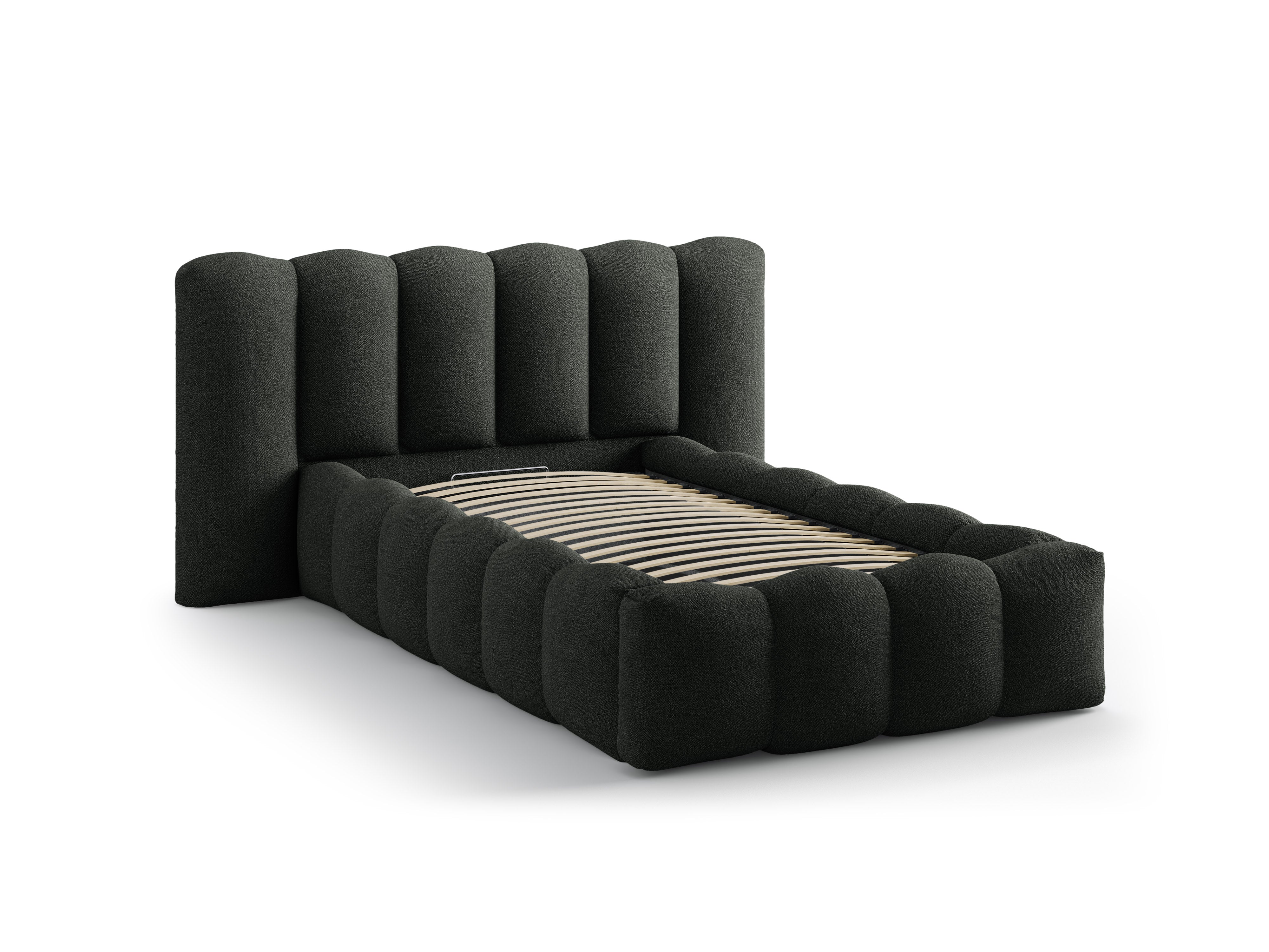 Lupine bett 90x200cm, Material: Boucle