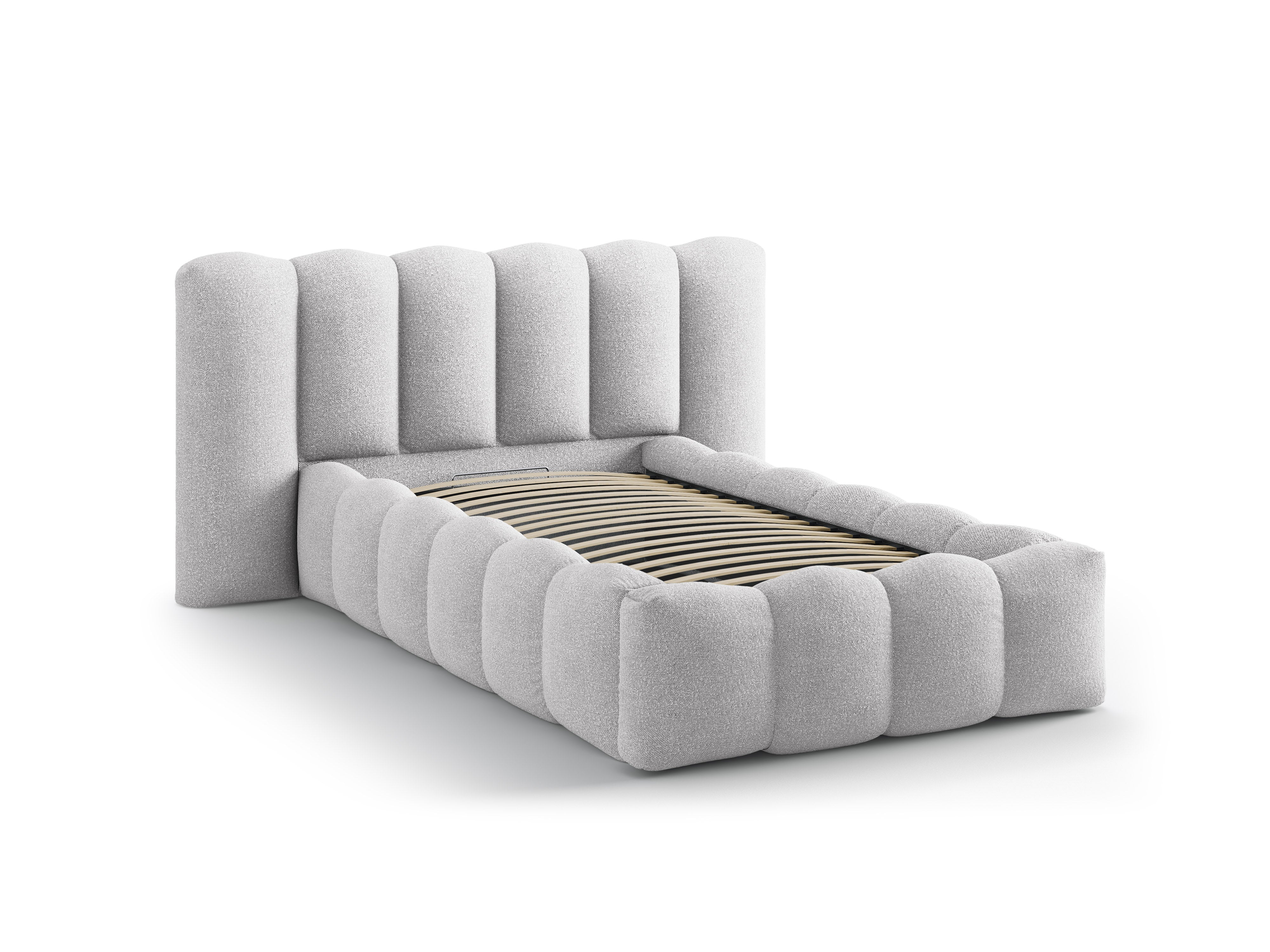 Lupine bett 90x200cm, Material: Boucle