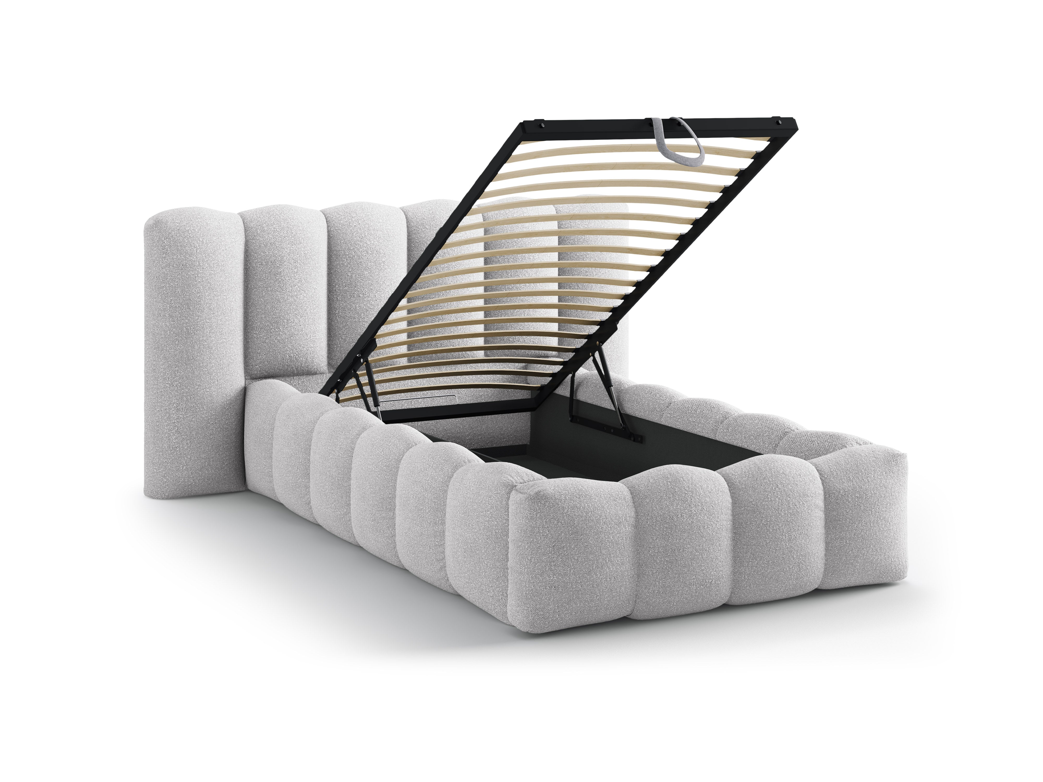 Lupine bett 90x200cm, Material: Boucle