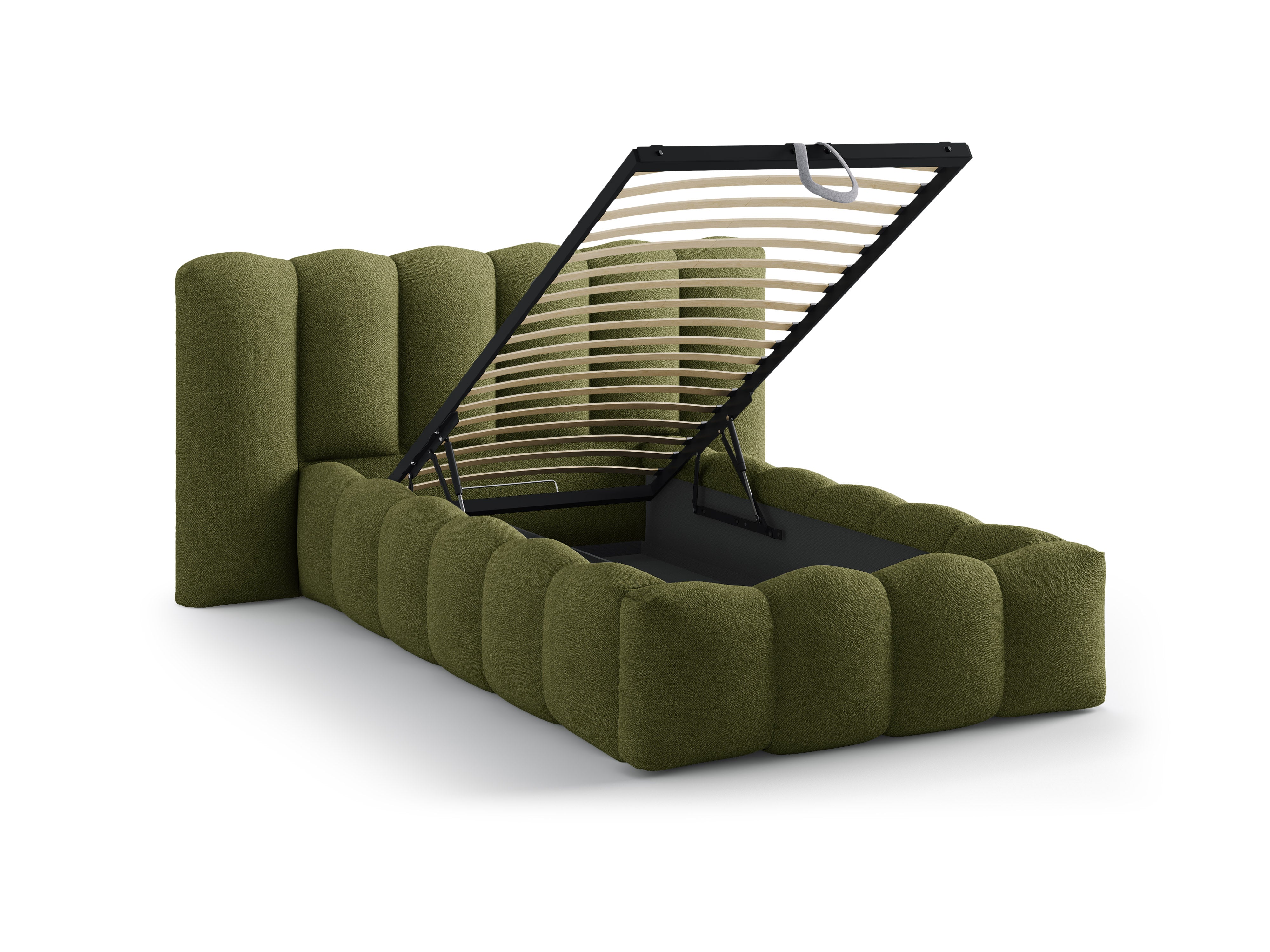 Lupine bett 90x200cm, Material: Boucle