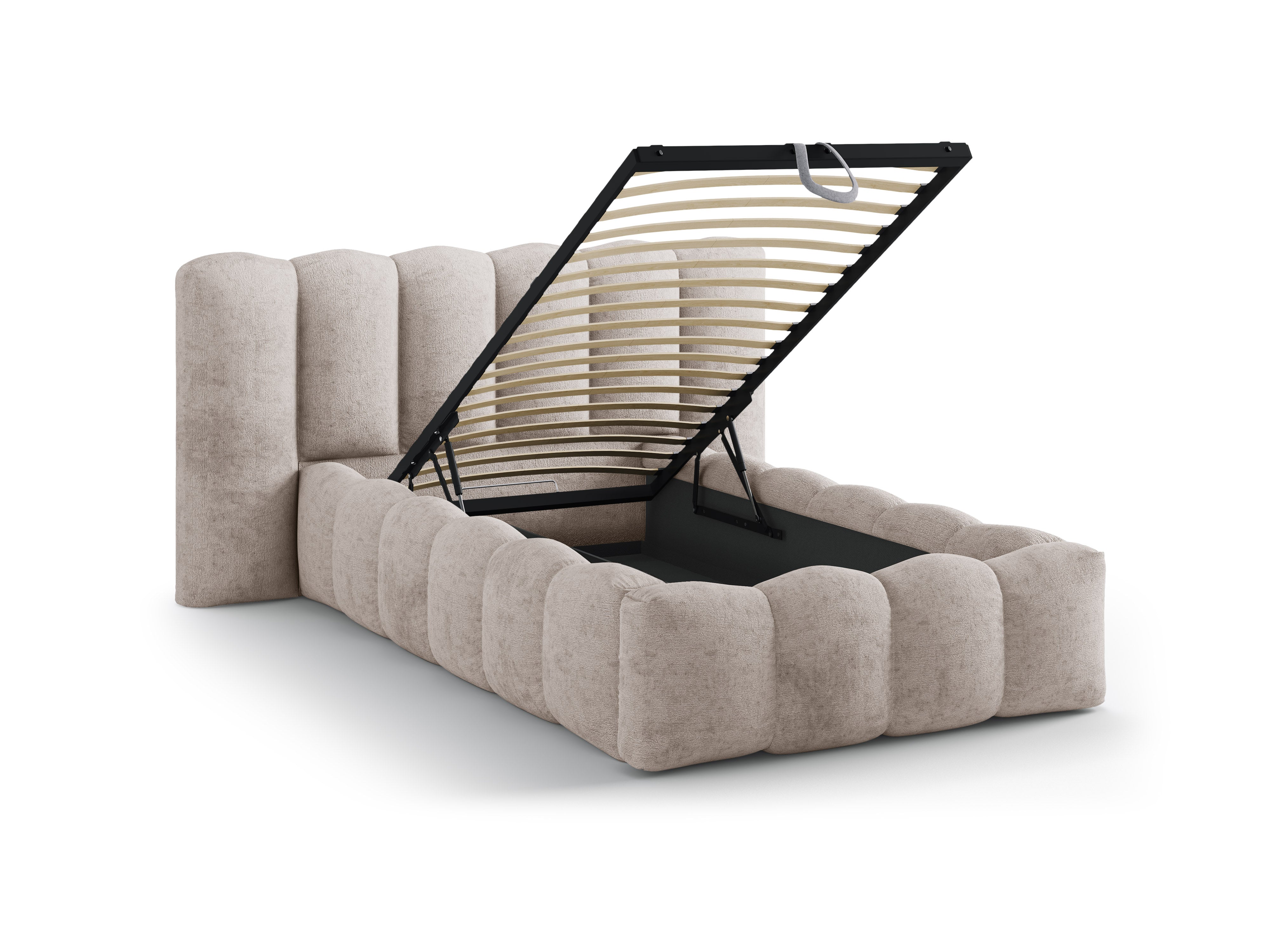 Lupine bett 90x200cm, Material: Chenille