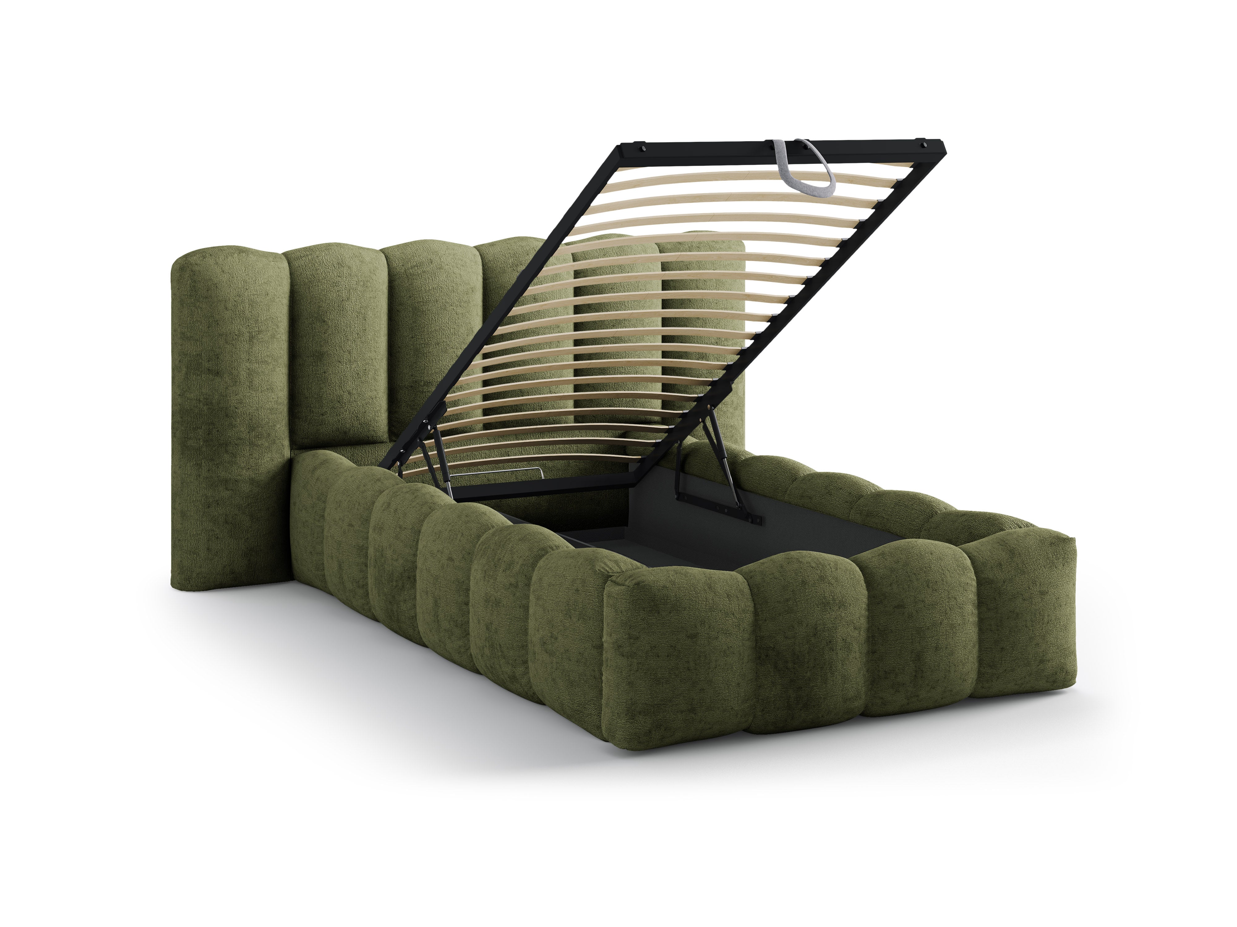 Lupine bett 90x200cm, Material: Chenille