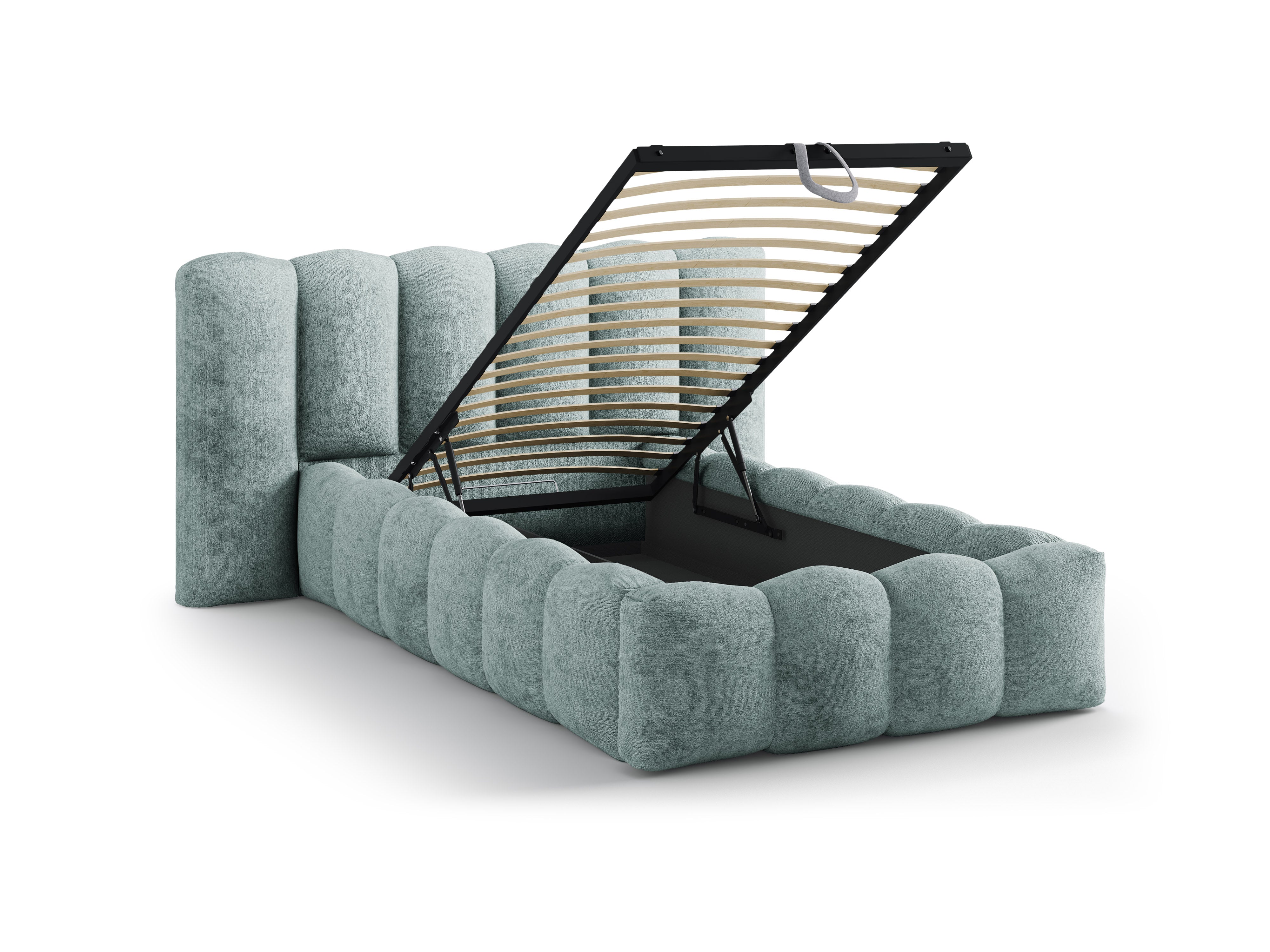 Lupine bett 90x200cm, Material: Chenille