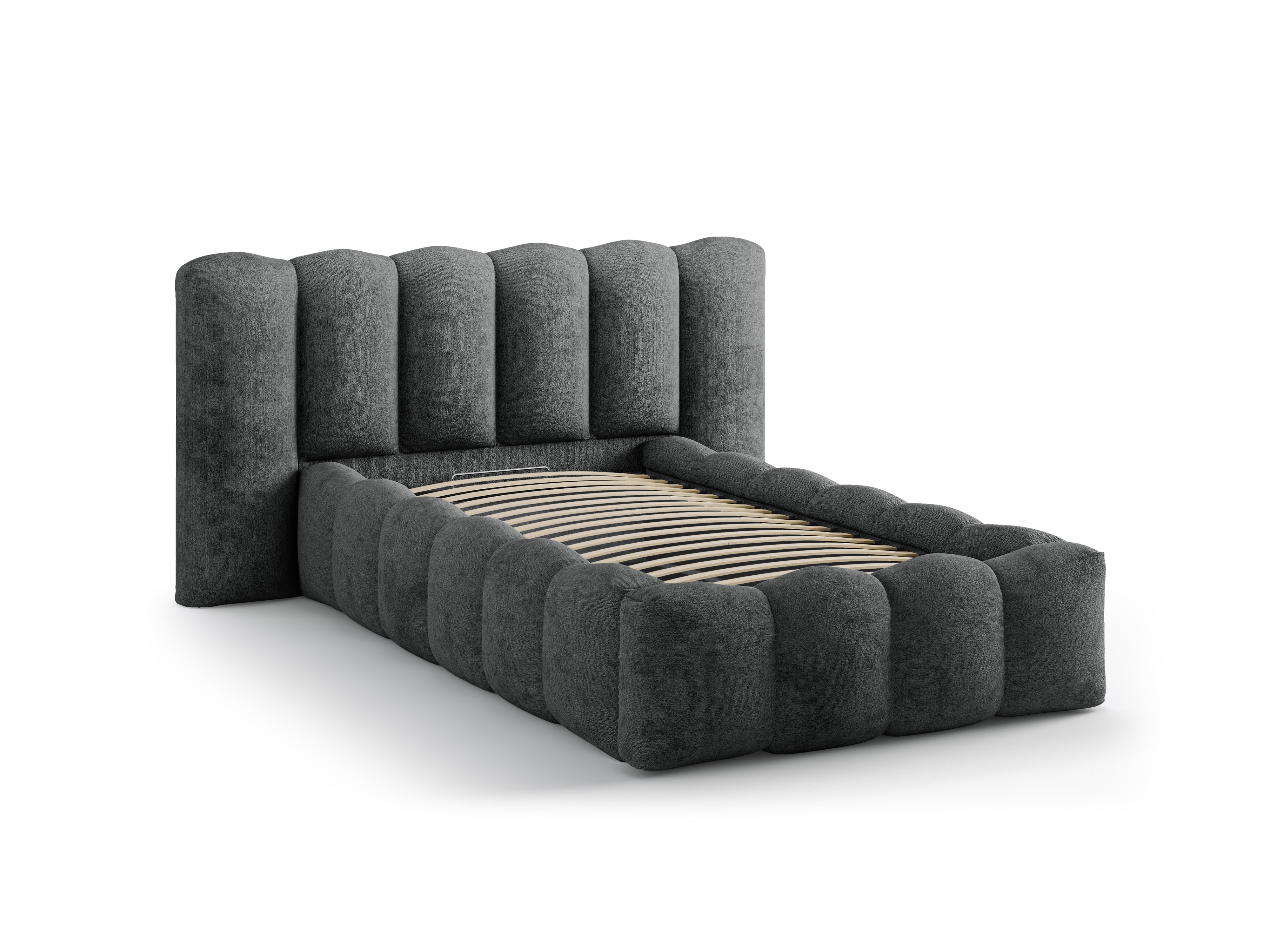 Lupine bett 90x200cm, Material: Chenille