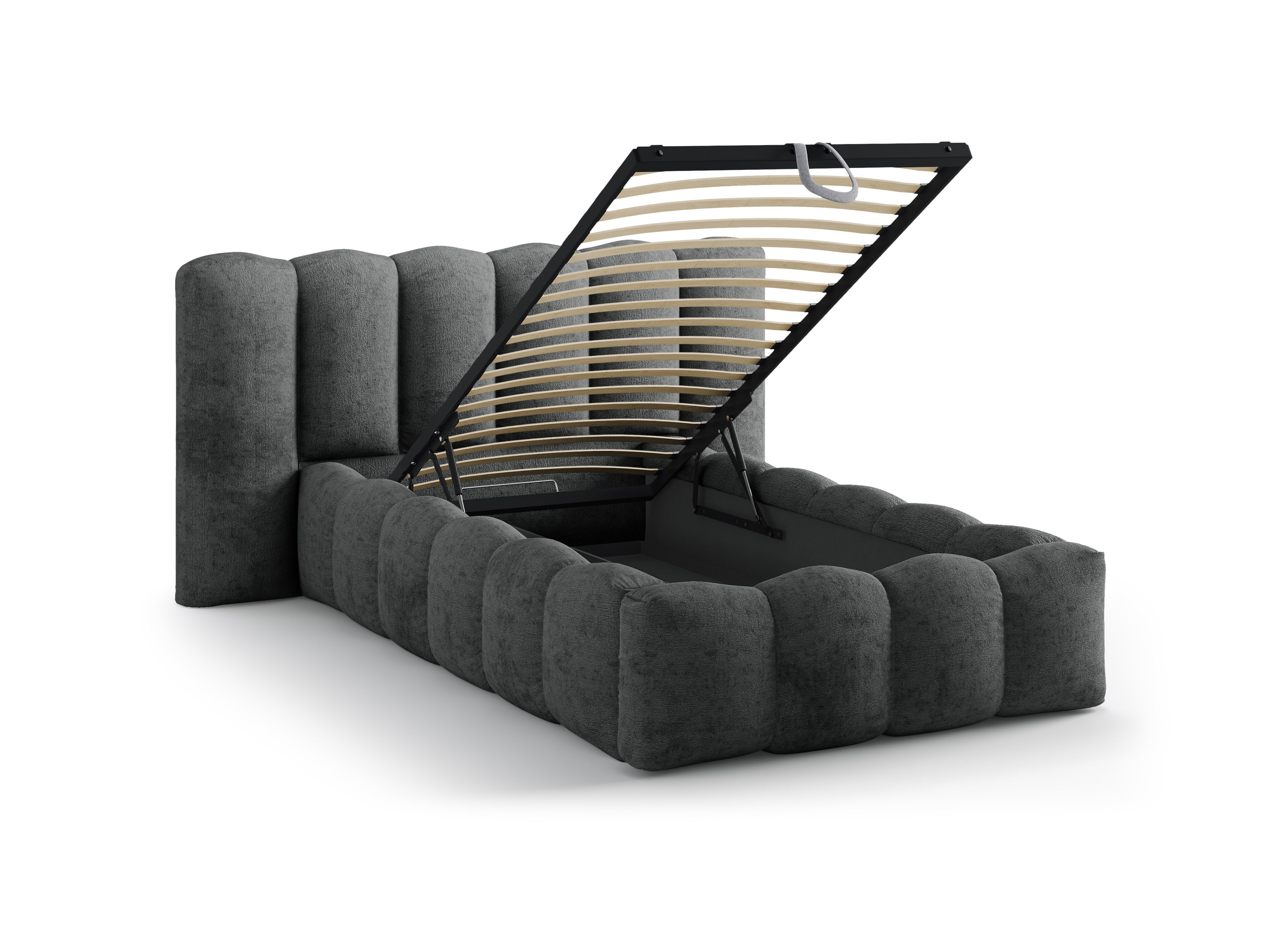 Lupine bett 90x200cm, Material: Chenille