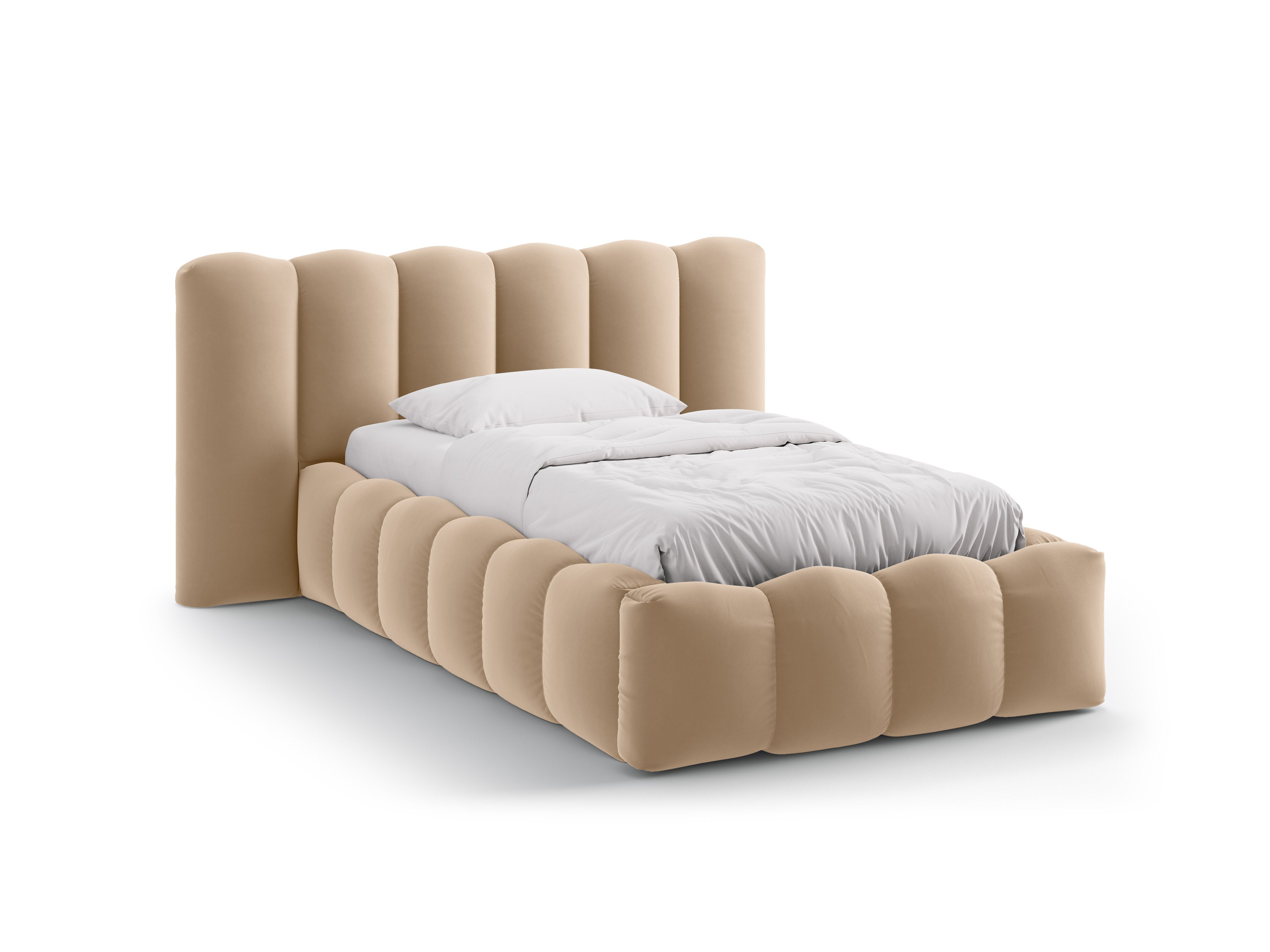 Lupine bett 90x200cm, Material: Samt