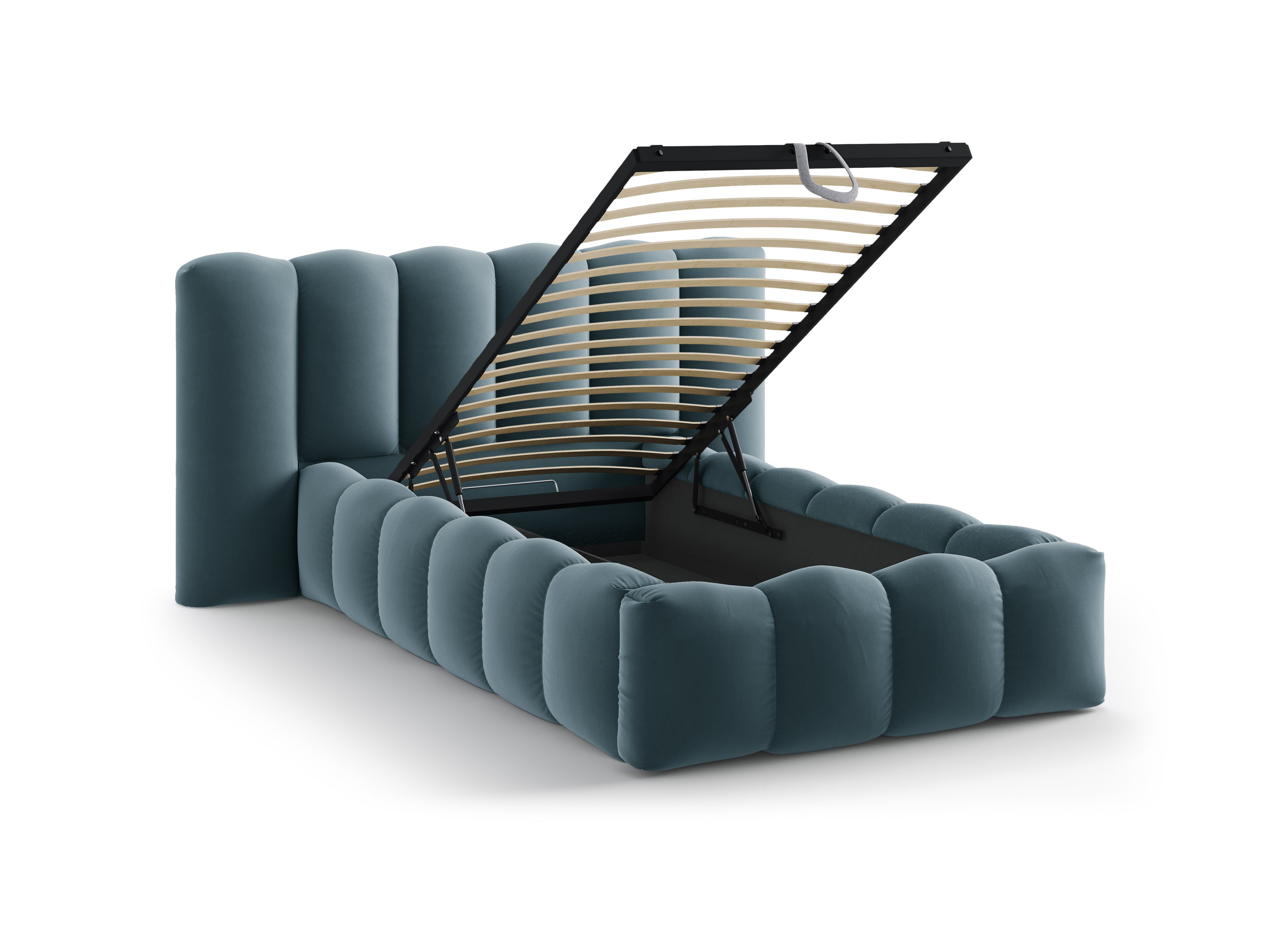 Lupine bett 90x200cm, Material: Samt